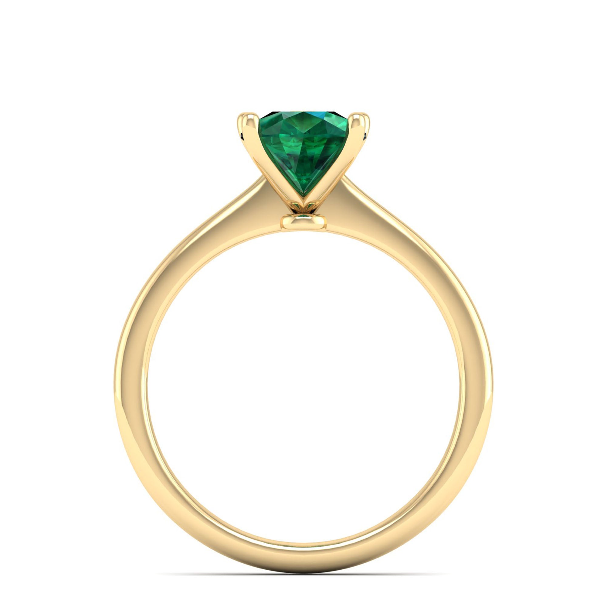 Celestar Classic Pear Emerald Solitaire Ring – 2.00 Carat