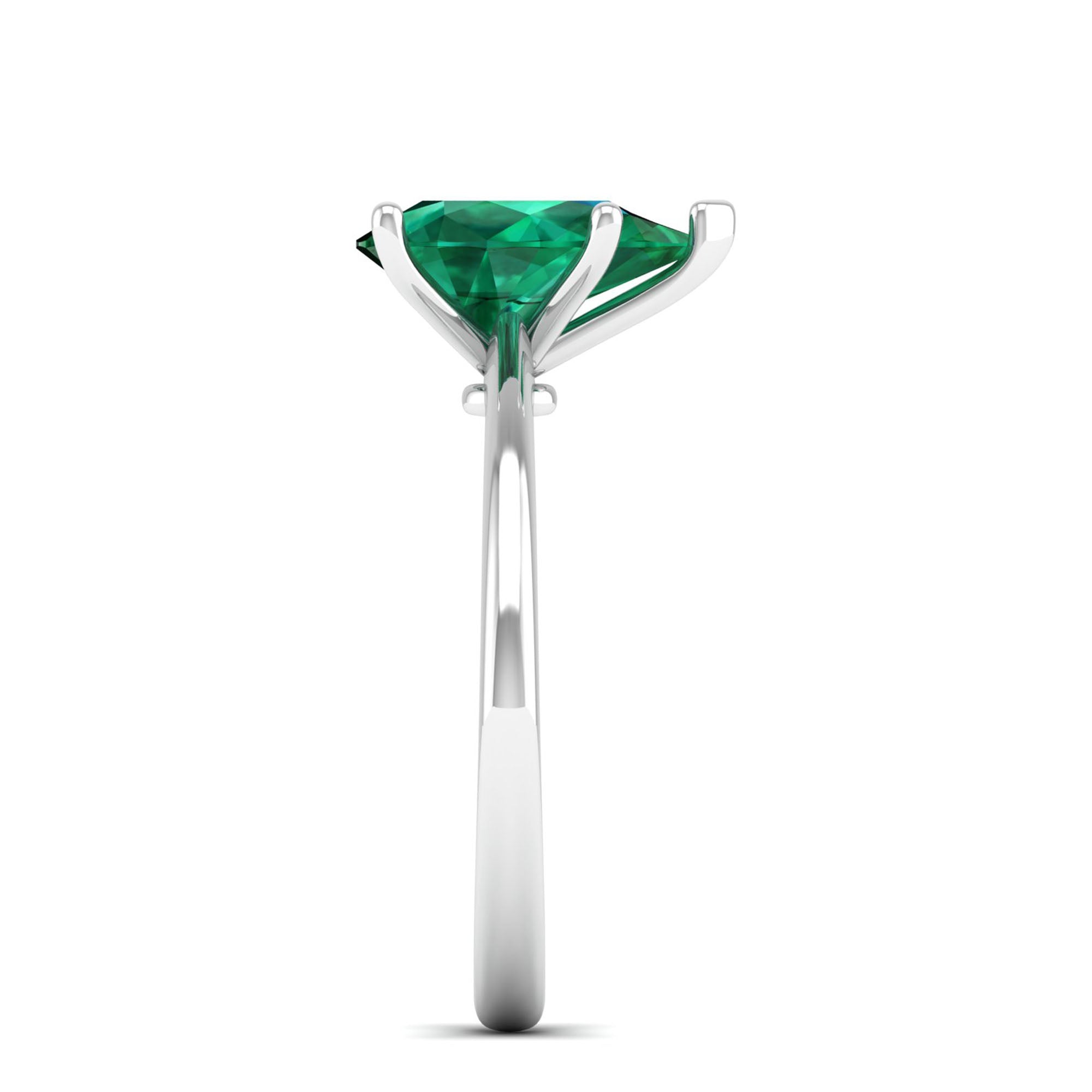 Celestar Classic Pear Emerald Solitaire Ring – 2.00 Carat