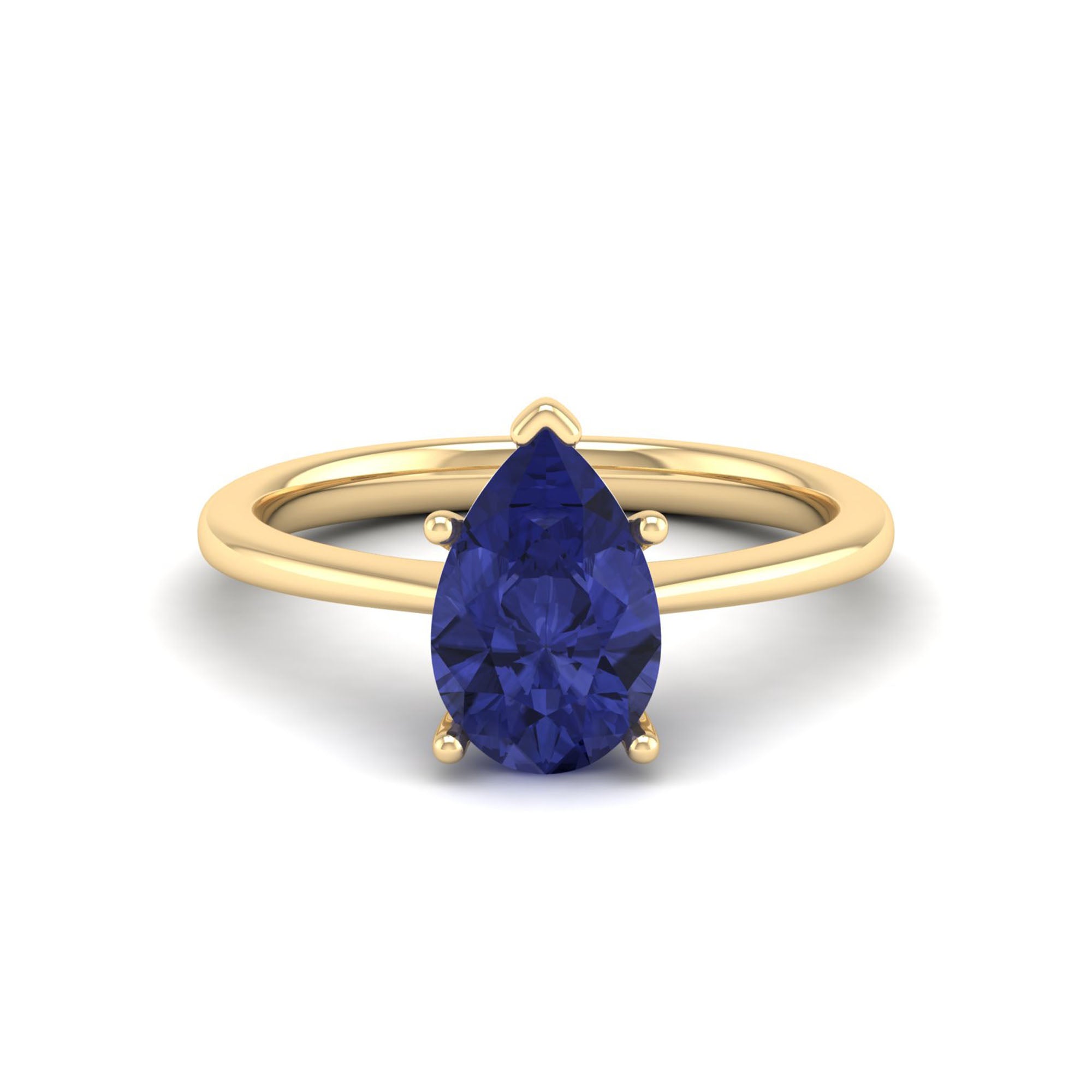 Celestar Classic Pear Tanzanite Solitaire Ring – 2.00 Carat