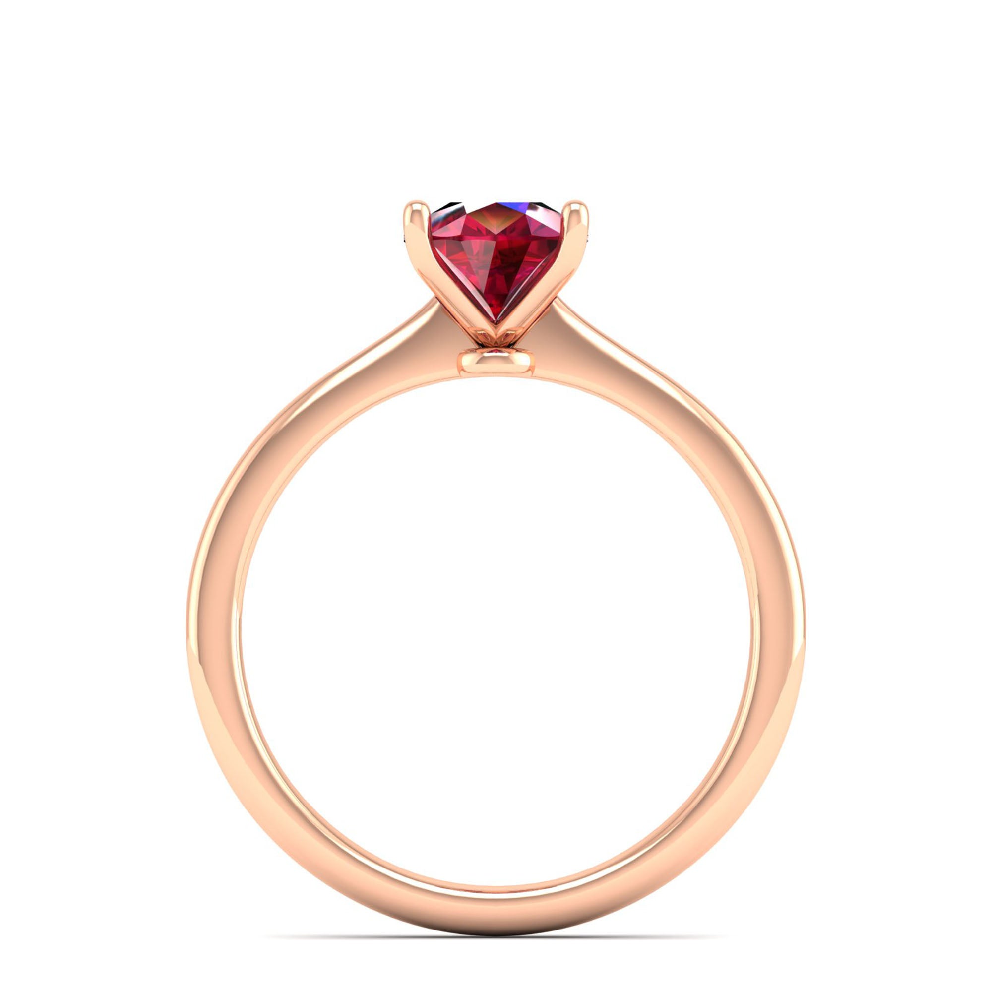 Celestar Classic Pear Ruby Solitaire Ring 1.5-Carat