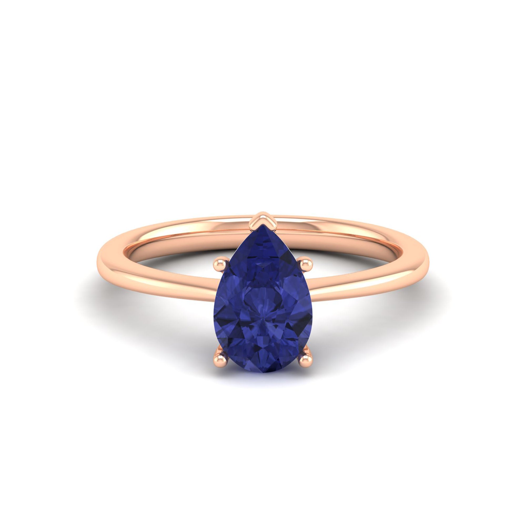 Celestar Classic Pear Tanzanite  Solitaire Ring 1.5-Carat