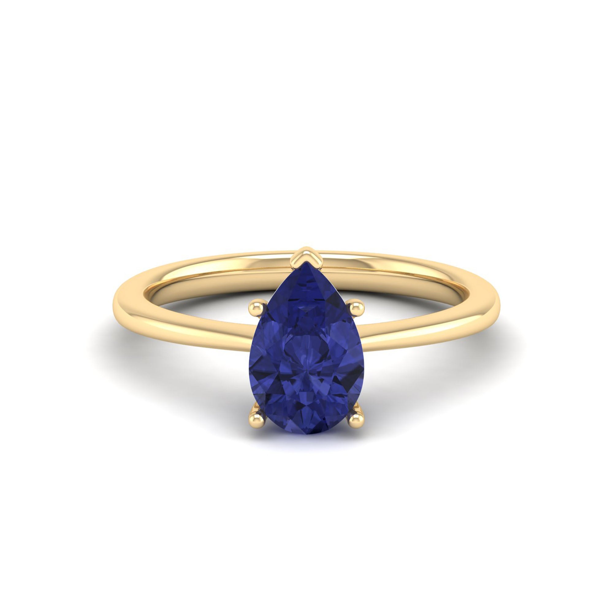 Celestar Classic Pear Tanzanite  Solitaire Ring 1.5-Carat