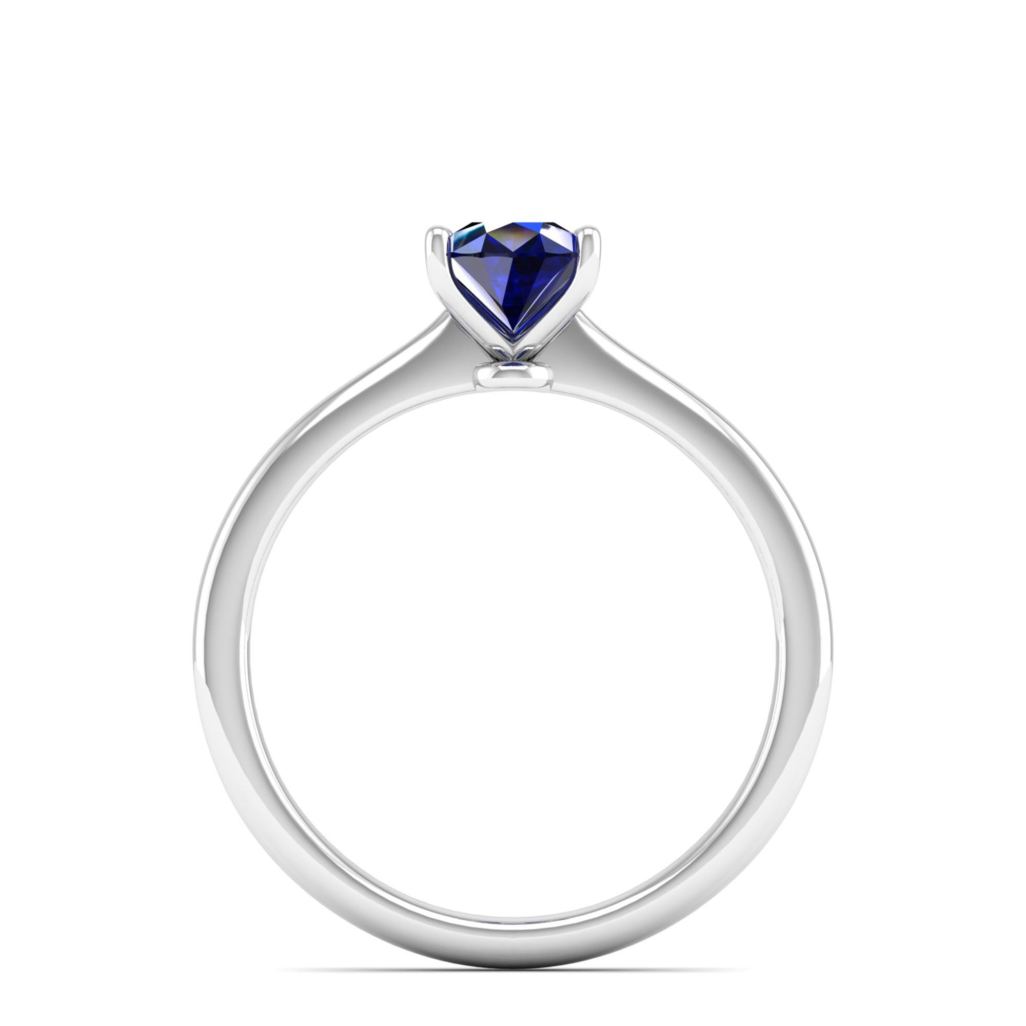 Celestar Classic Pear Sapphire Solitaire Ring 1.0 Carat