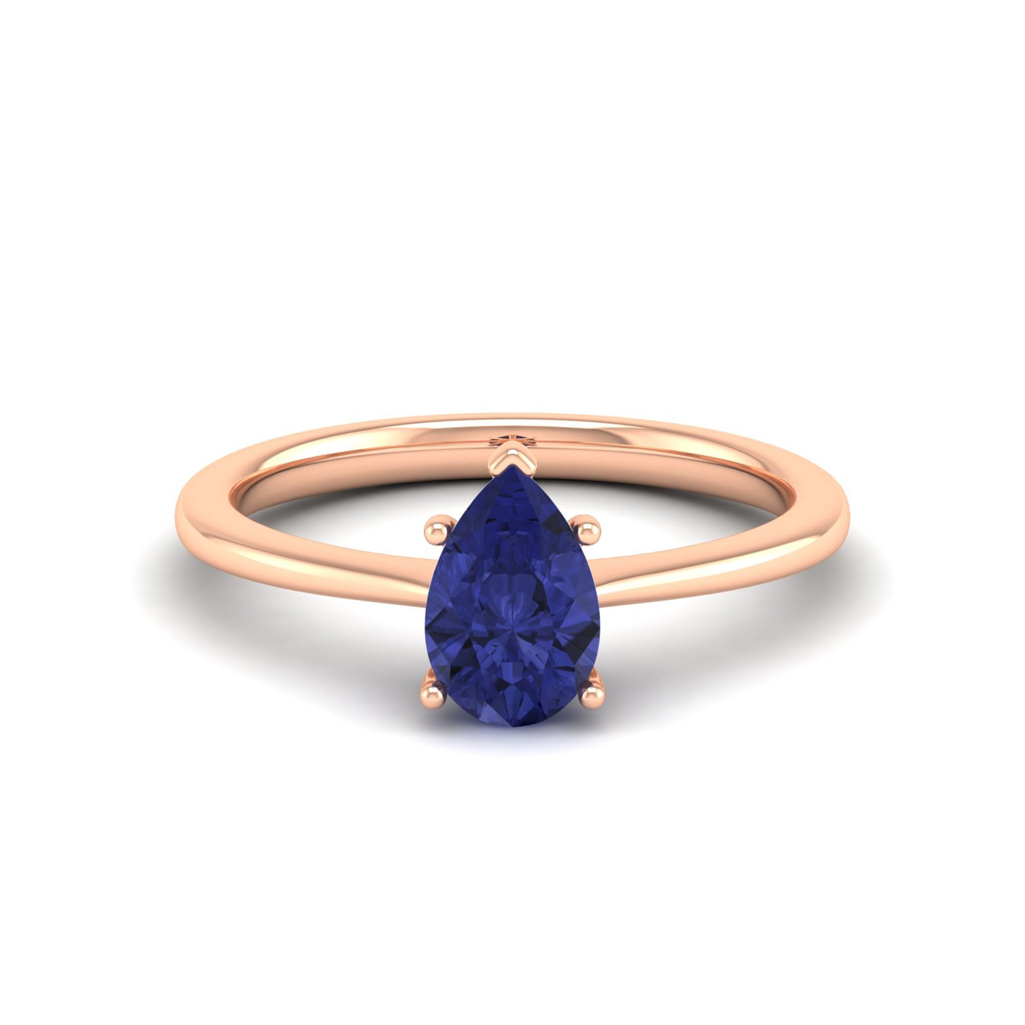 Celestar Classic Pear Tanzanite Solitaire Ring 1.0 Carat