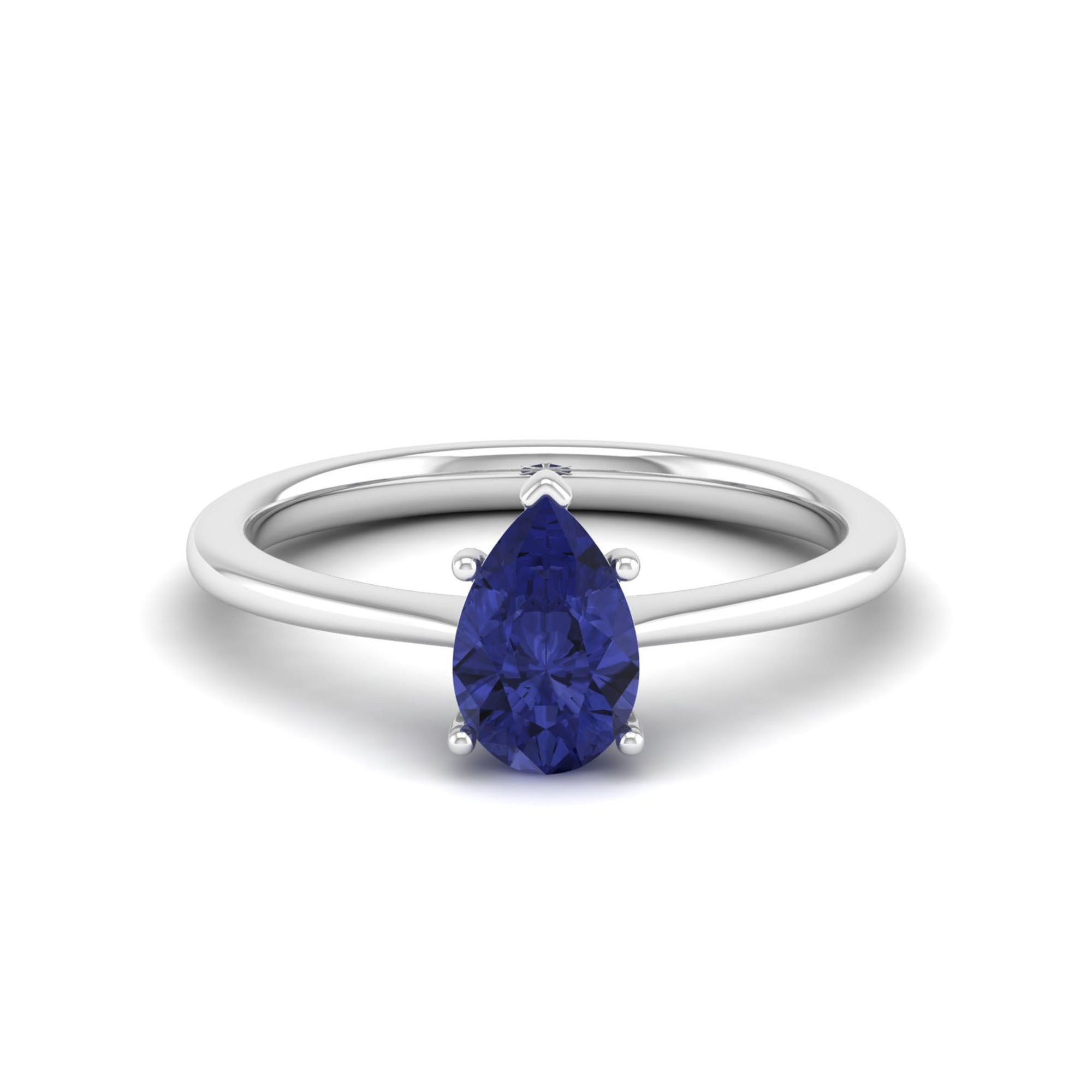 Celestar Classic Pear Tanzanite Solitaire Ring 1.0 Carat