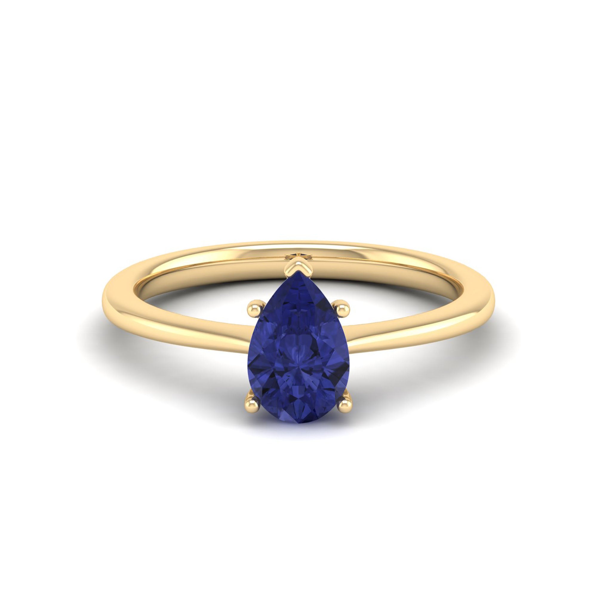 Celestar Classic Pear Tanzanite Solitaire Ring 1.0 Carat