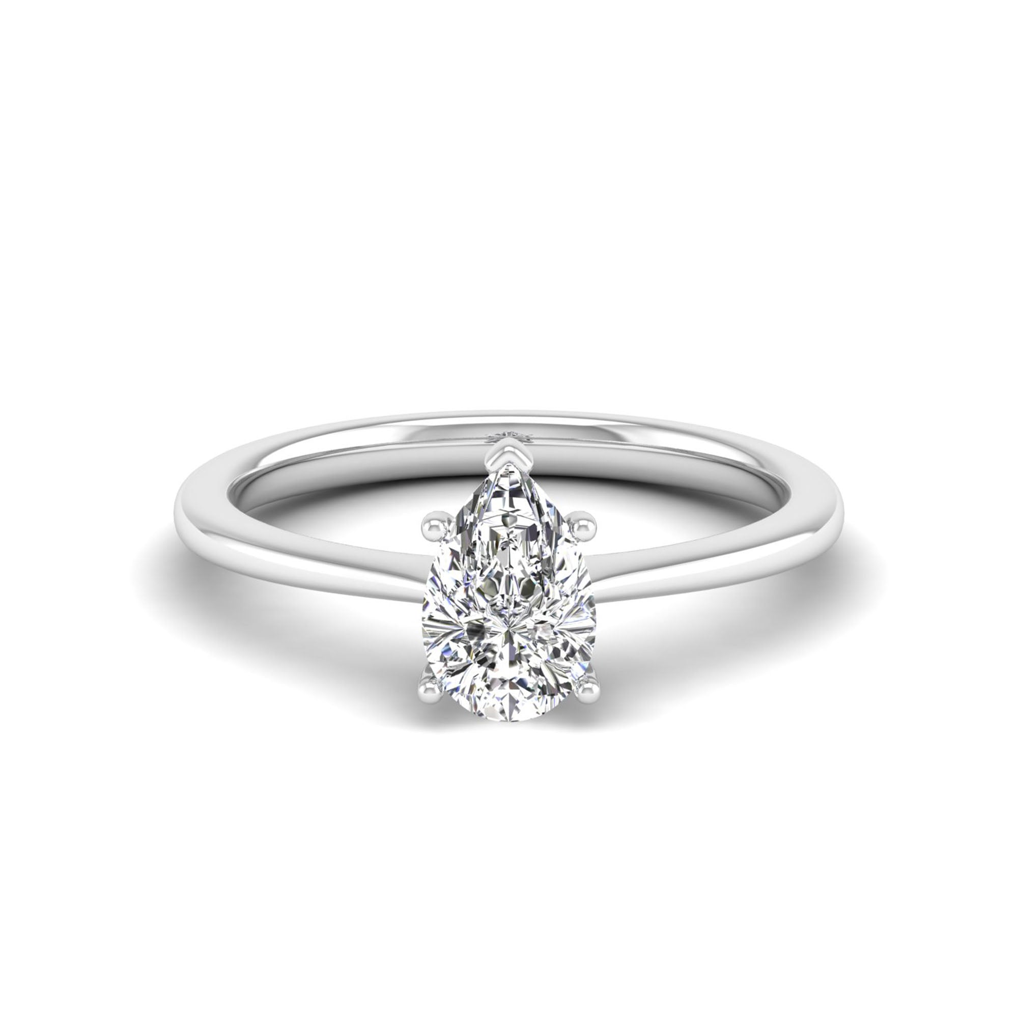 Celestar Classic Pear Solitaire Ring 1.O Carat