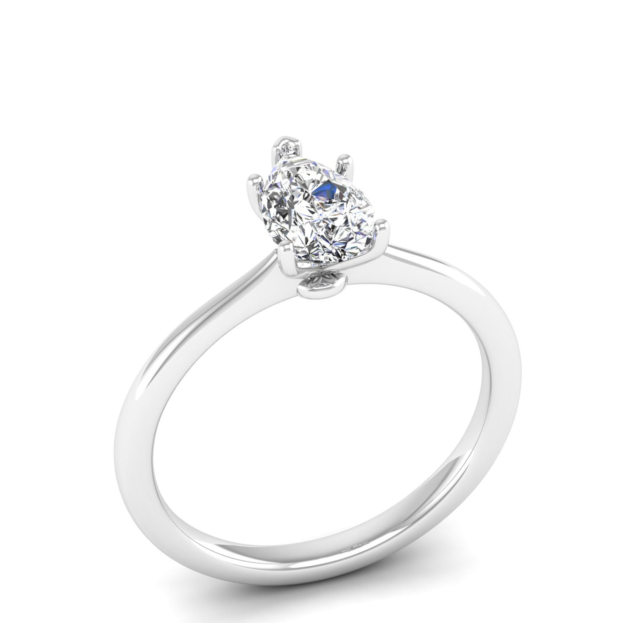 Celestar Classic Pear Solitaire Ring 1.O Carat