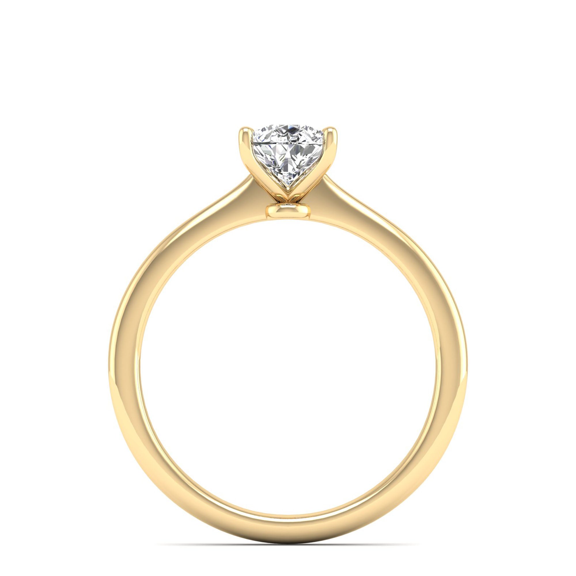 Celestar Classic Pear Solitaire Ring 1.O Carat
