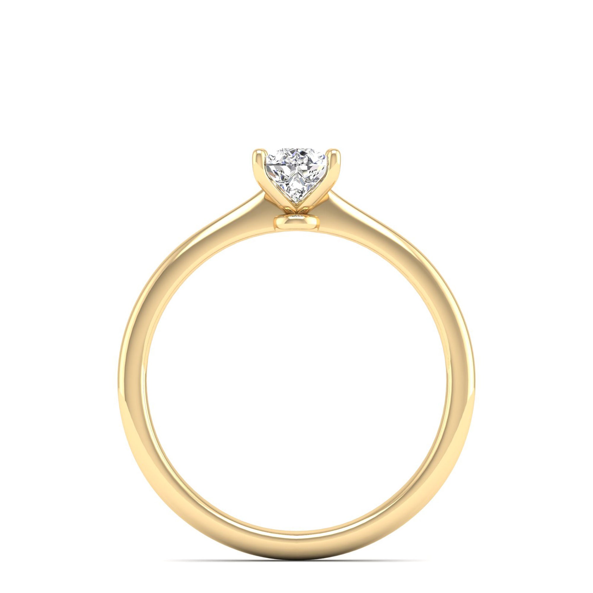 Celestar Petite Pear Solitaire Ring  0.50 Carat