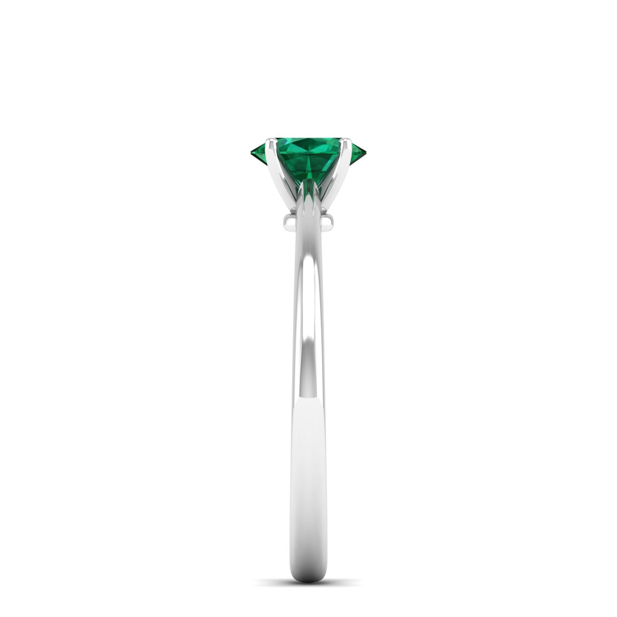 Celestar Classic Oval Emerald Solitaire Ring  0.50 Carat
