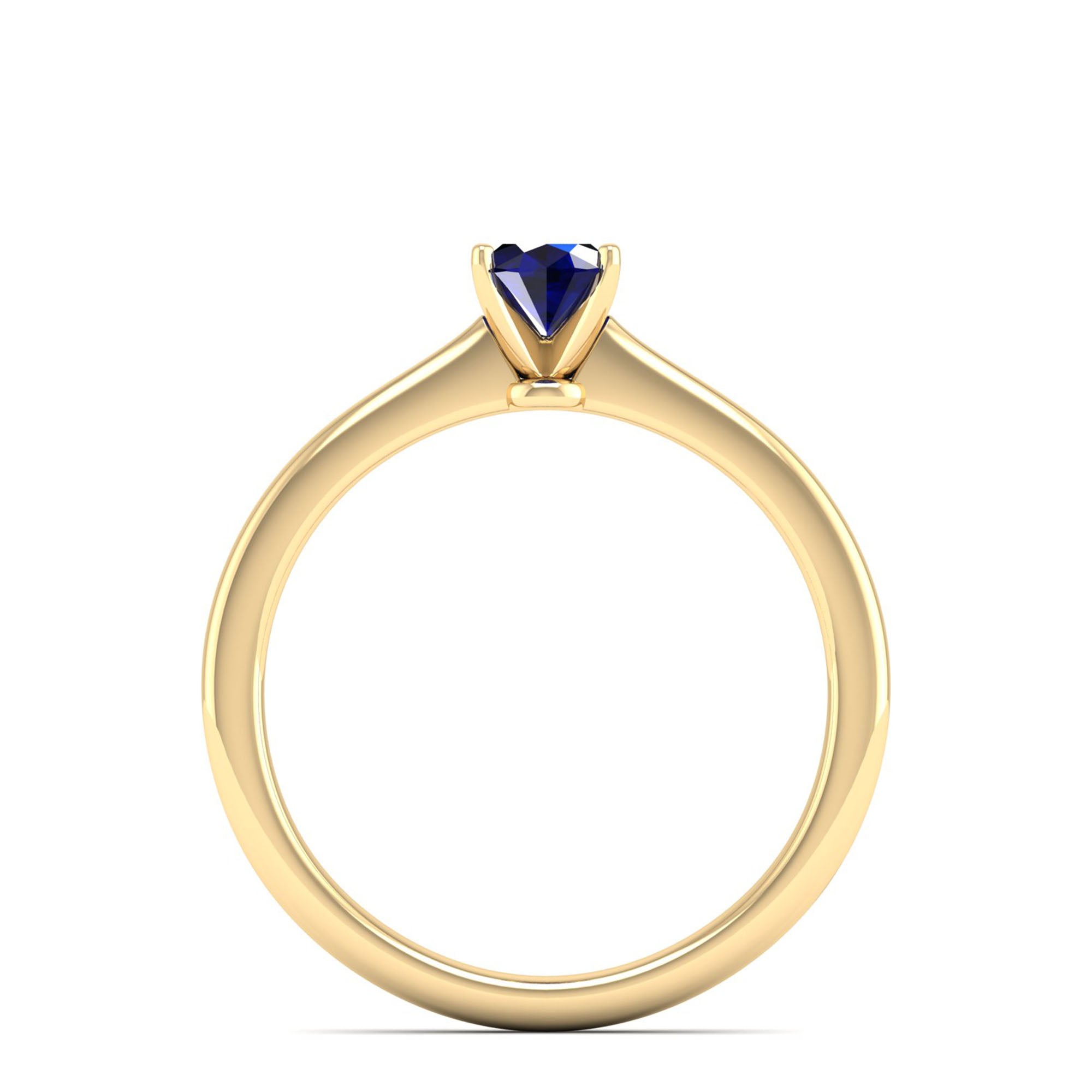 Celestar Classic Oval Sapphire Solitaire Ring  0.50 Carat