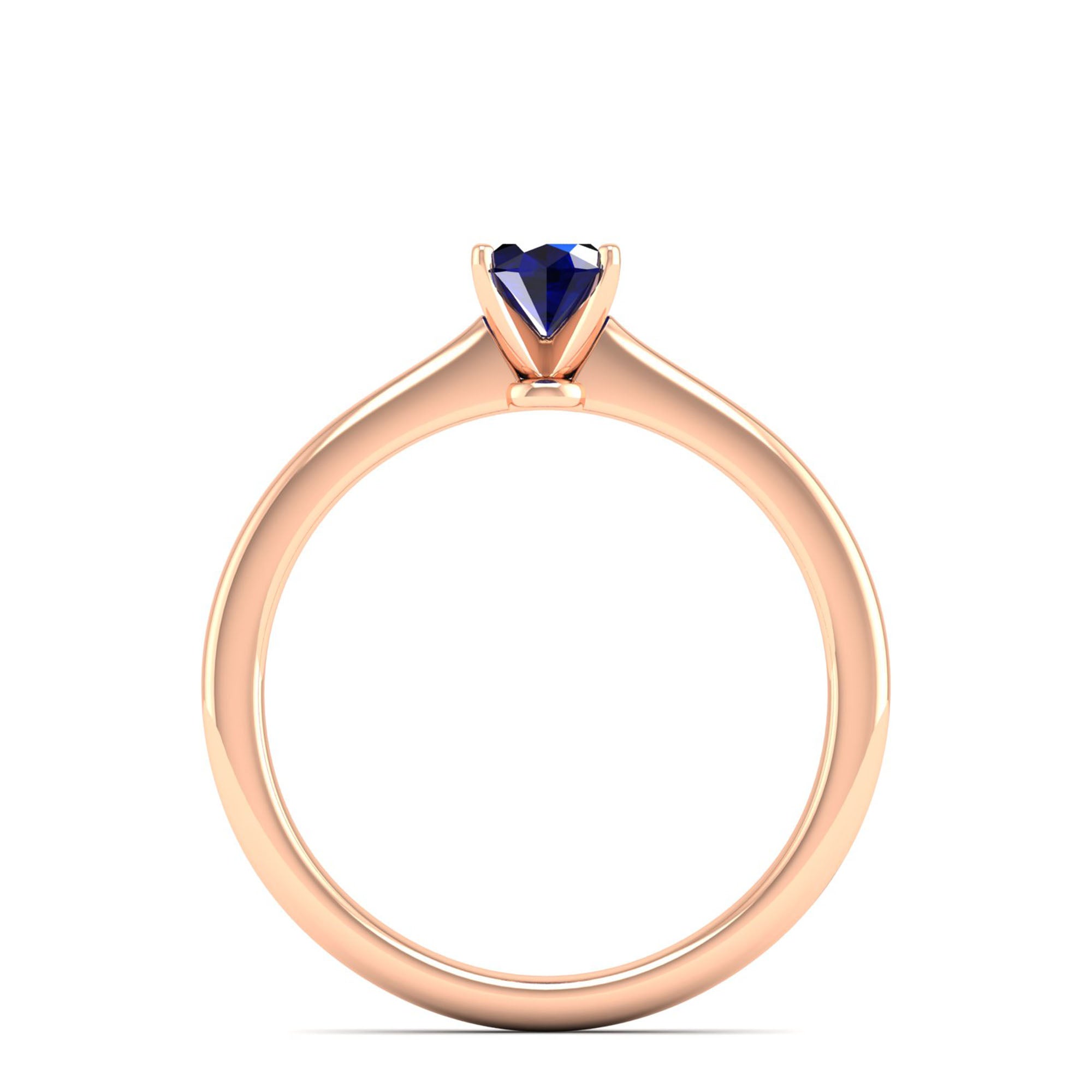 Celestar Classic Oval Sapphire Solitaire Ring  0.50 Carat