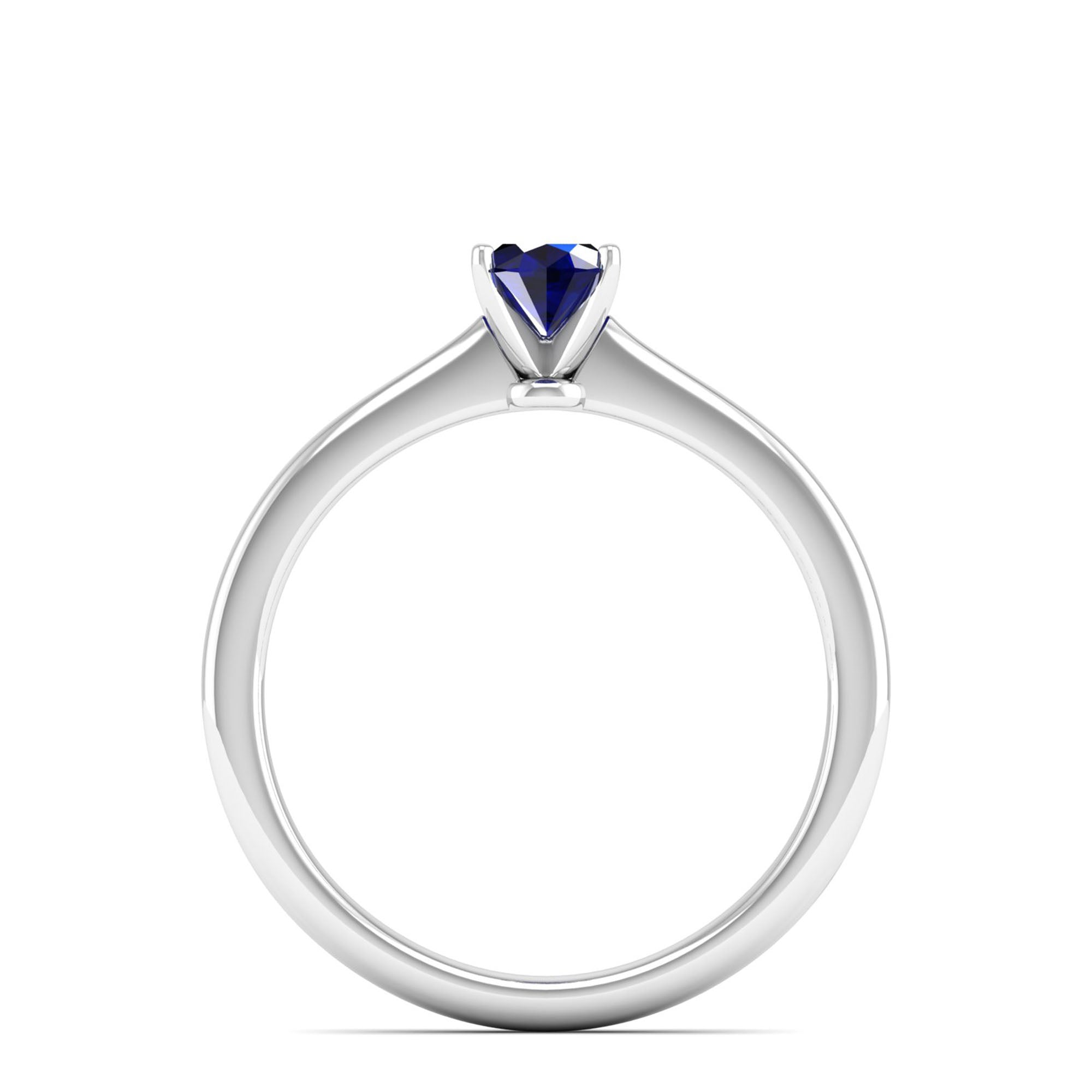 Celestar Classic Oval Sapphire Solitaire Ring  0.50 Carat
