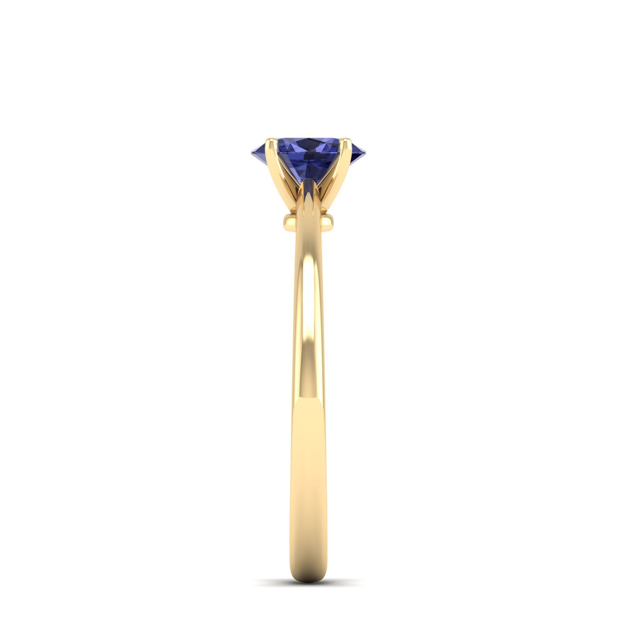 Celestar Classic Oval Tanzanite Solitaire Ring  0.50 Carat