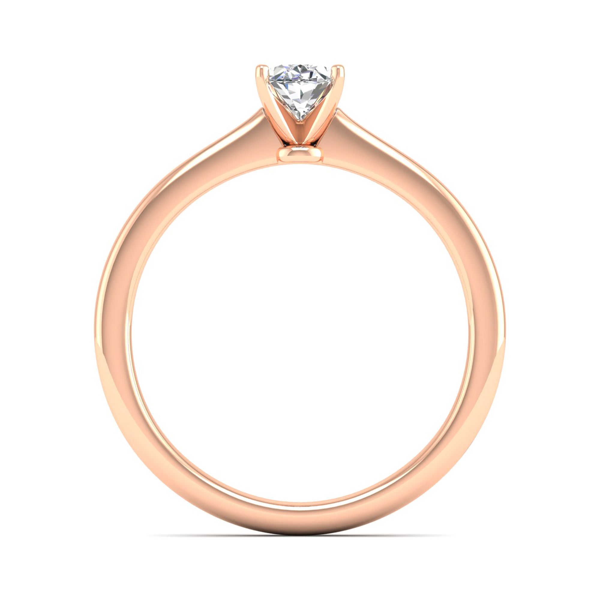 Celestar Classic Oval Solitaire Ring  0.50 Carat