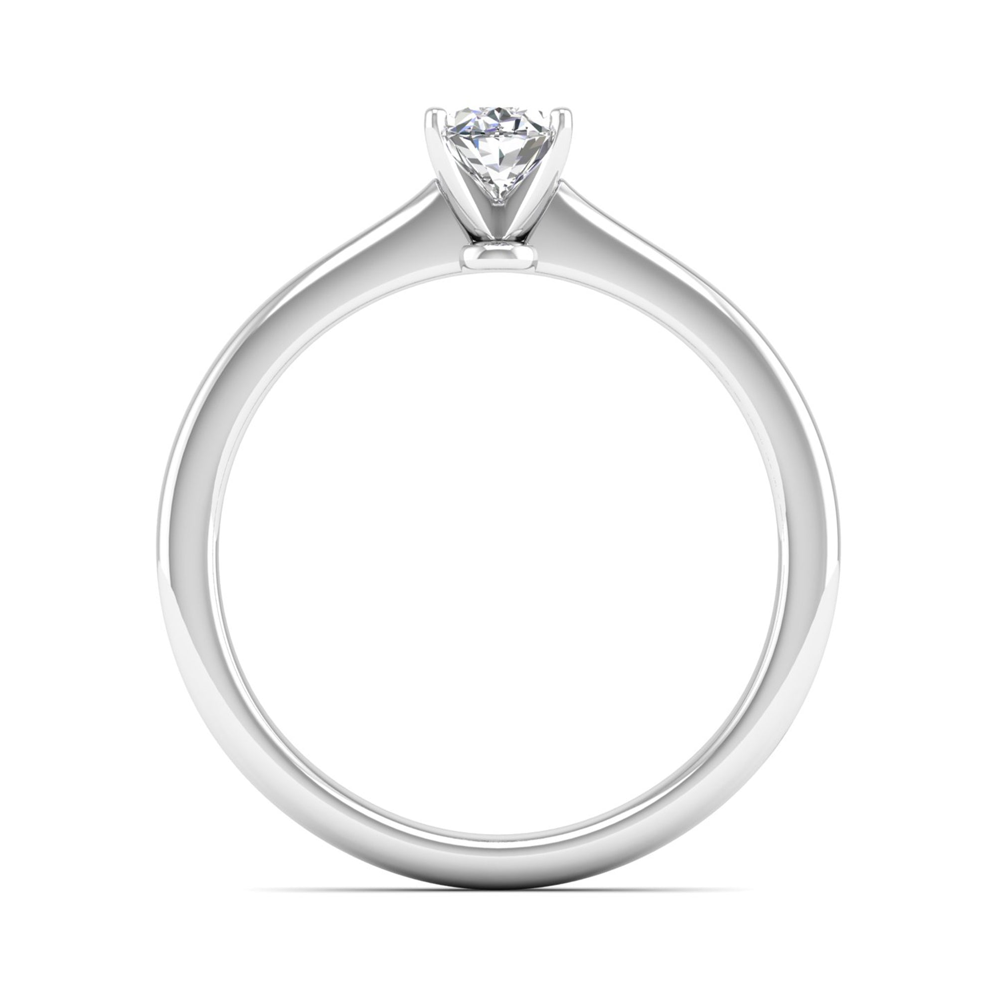 Celestar Classic Oval Solitaire Ring  0.50 Carat