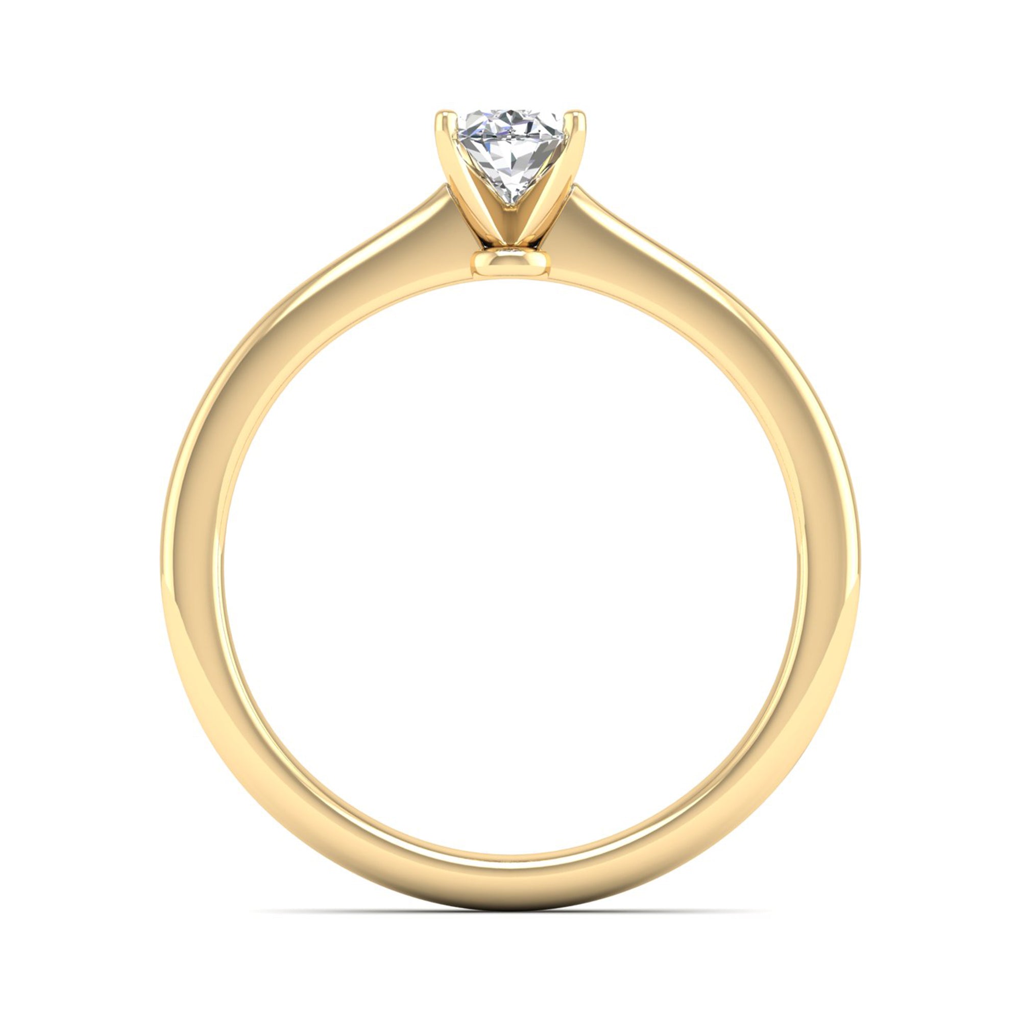 Celestar Classic Oval Solitaire Ring  0.50 Carat
