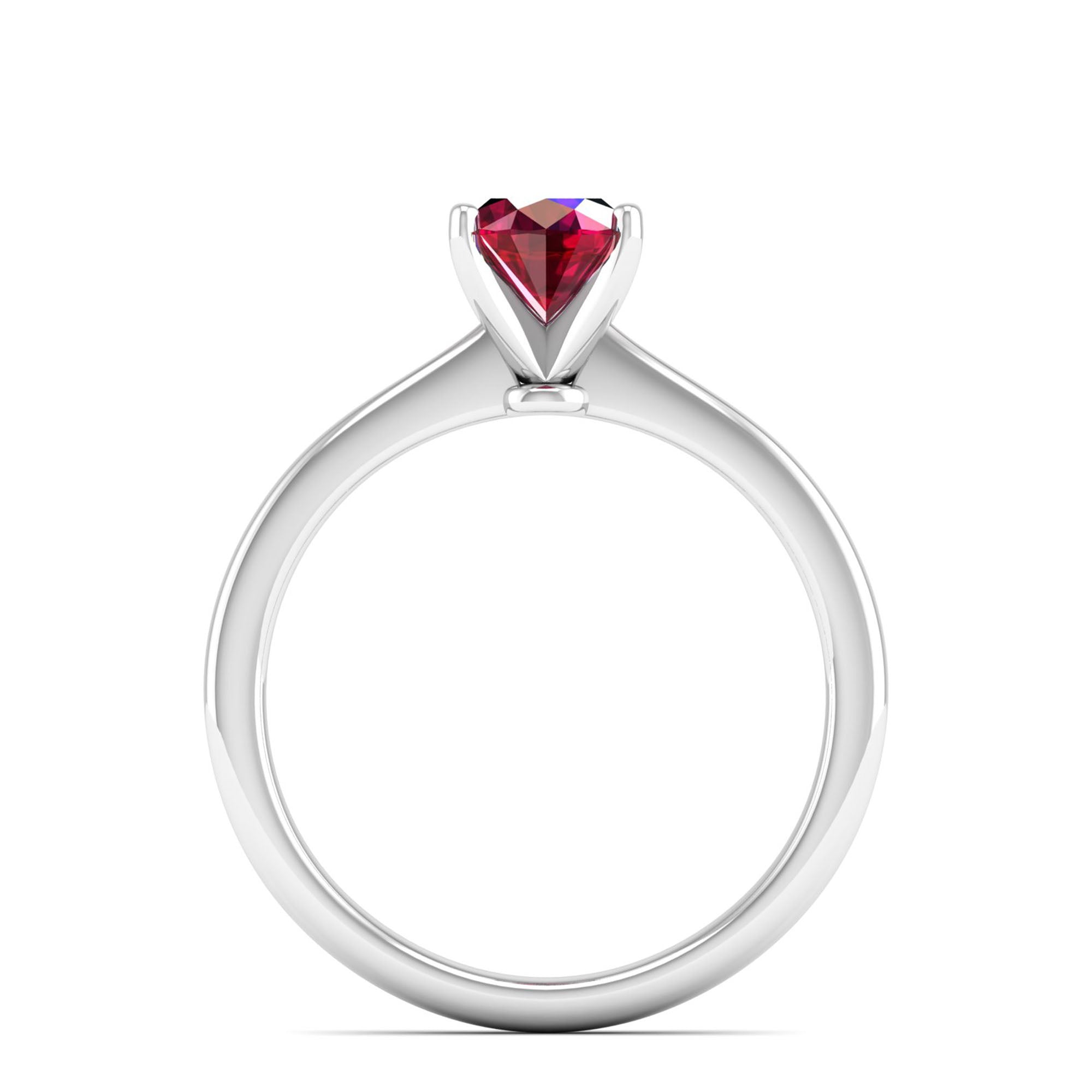 Celestar Oval Ruby Solitaire Ring  1.00 Carat