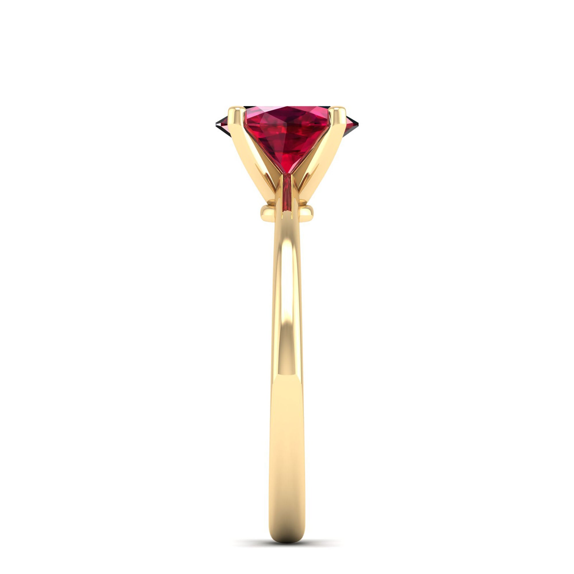 Celestar Classic Oval Ruby Solitaire Ring-1.5 Carat