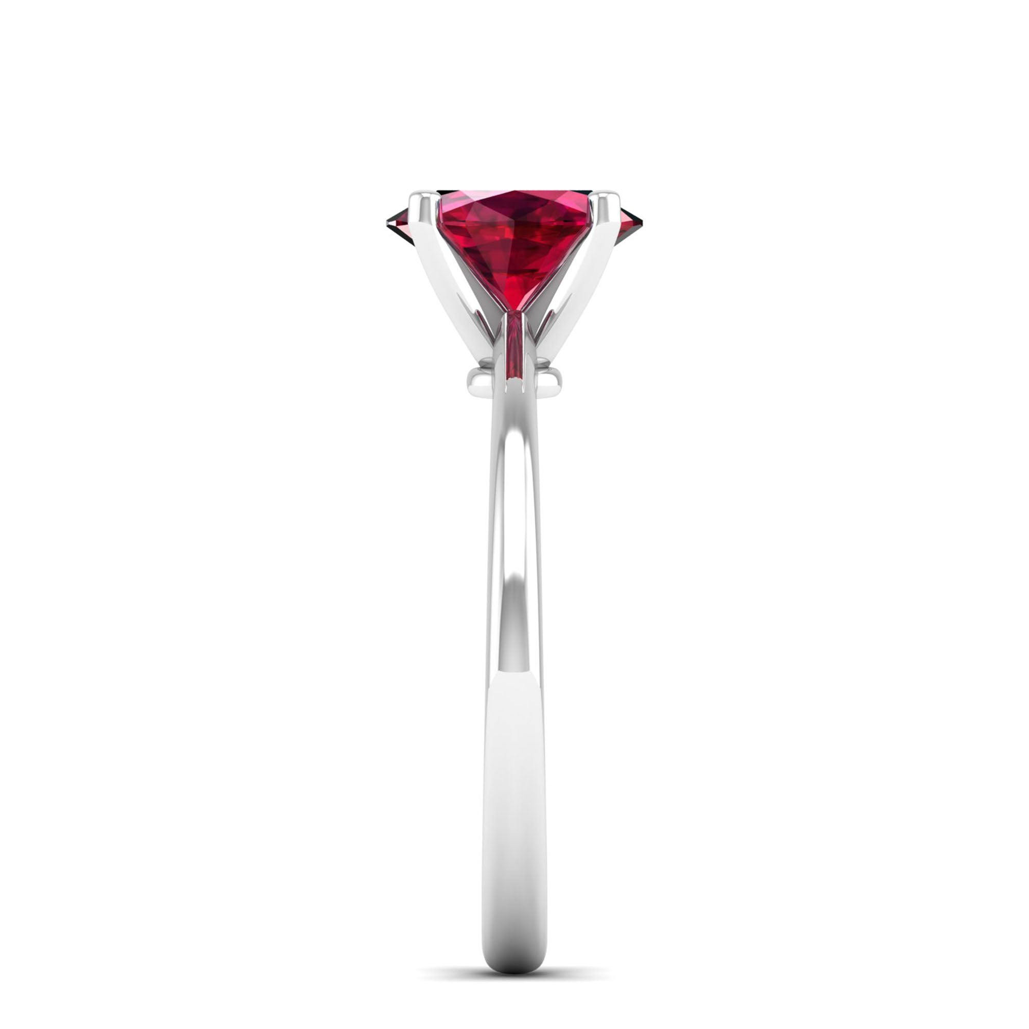 Celestar Classic Oval Ruby Solitaire Ring-1.5 Carat