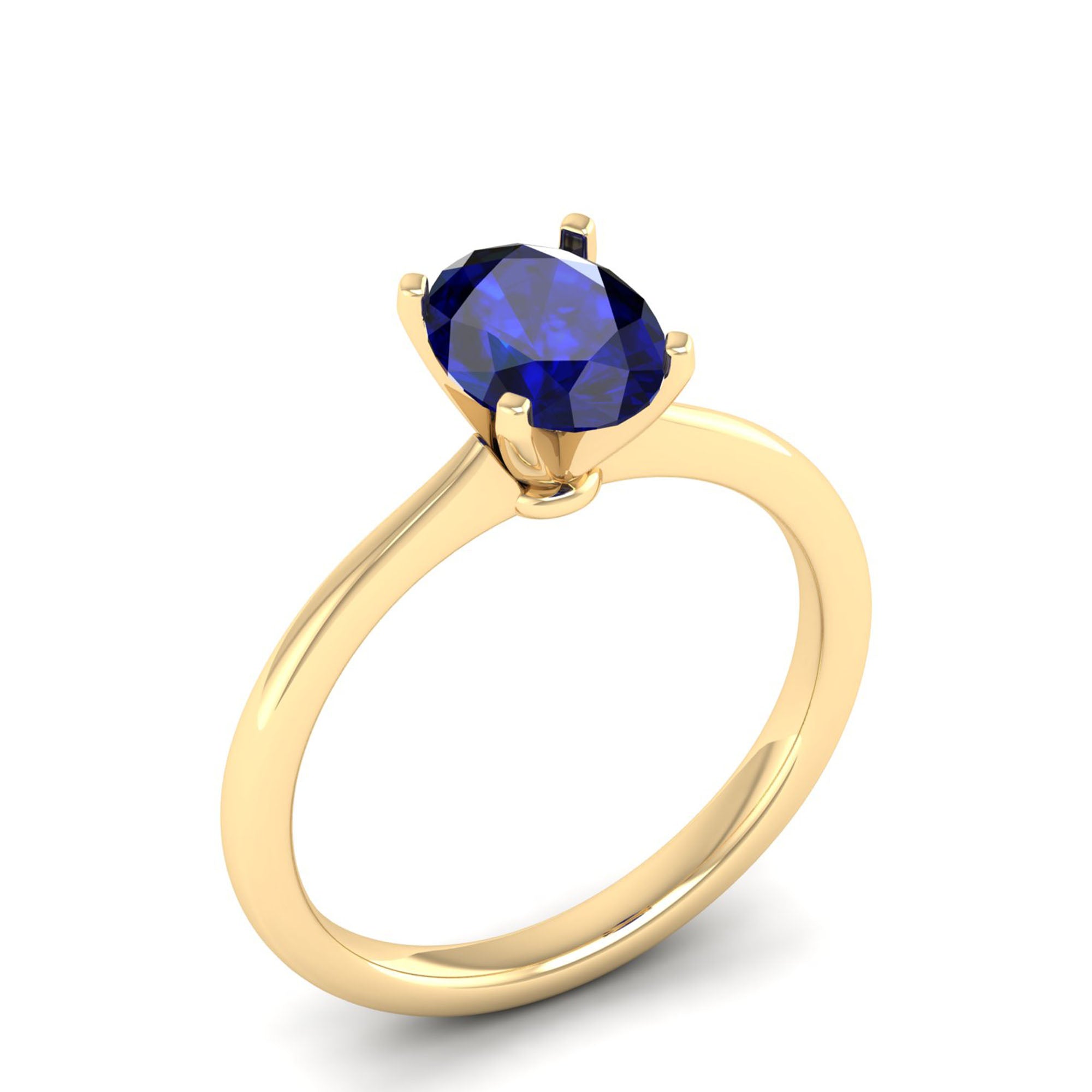 Celestar Classic Oval Sapphire Solitaire Ring-1.5 Carat