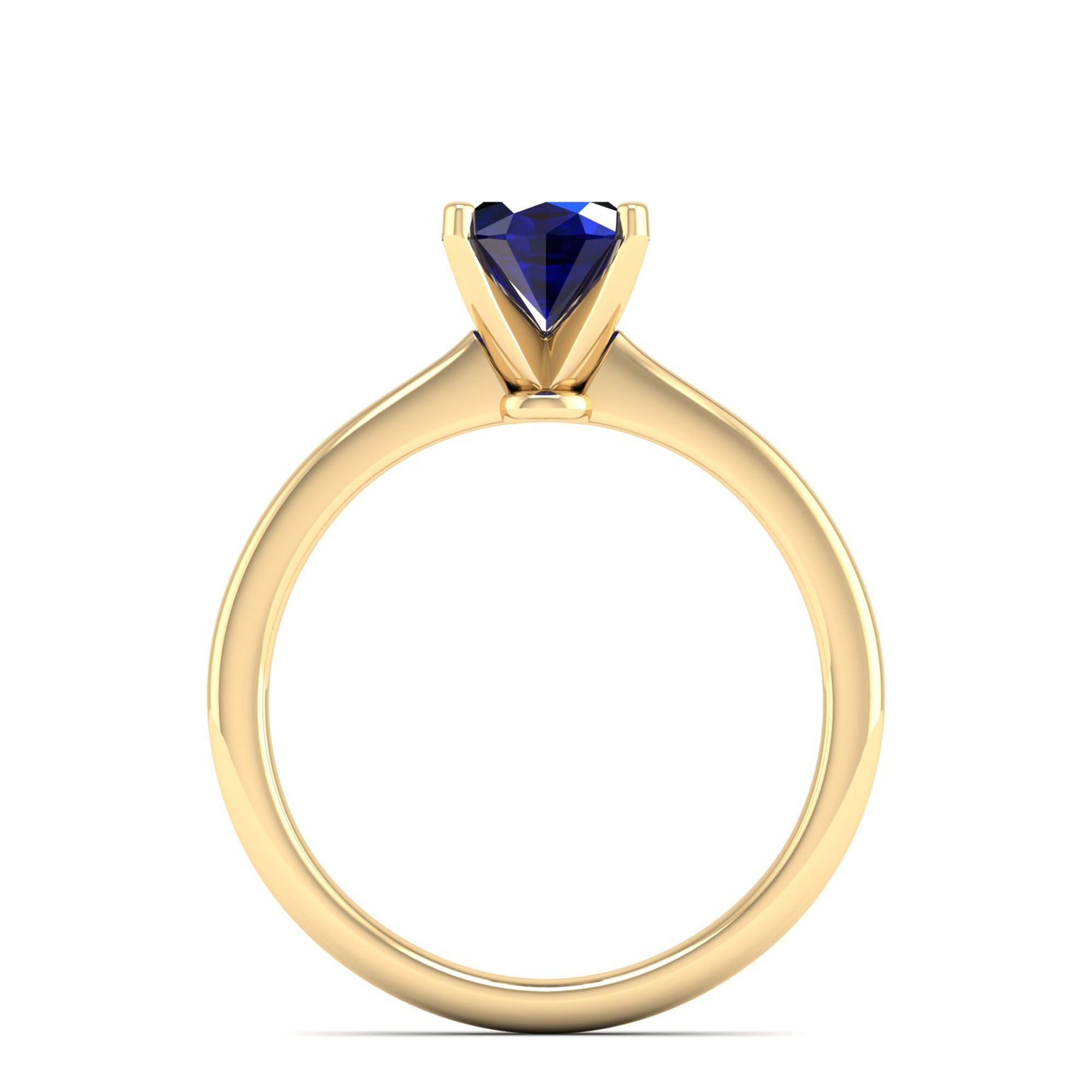 Celestar Classic Oval Sapphire Solitaire Ring-1.5 Carat