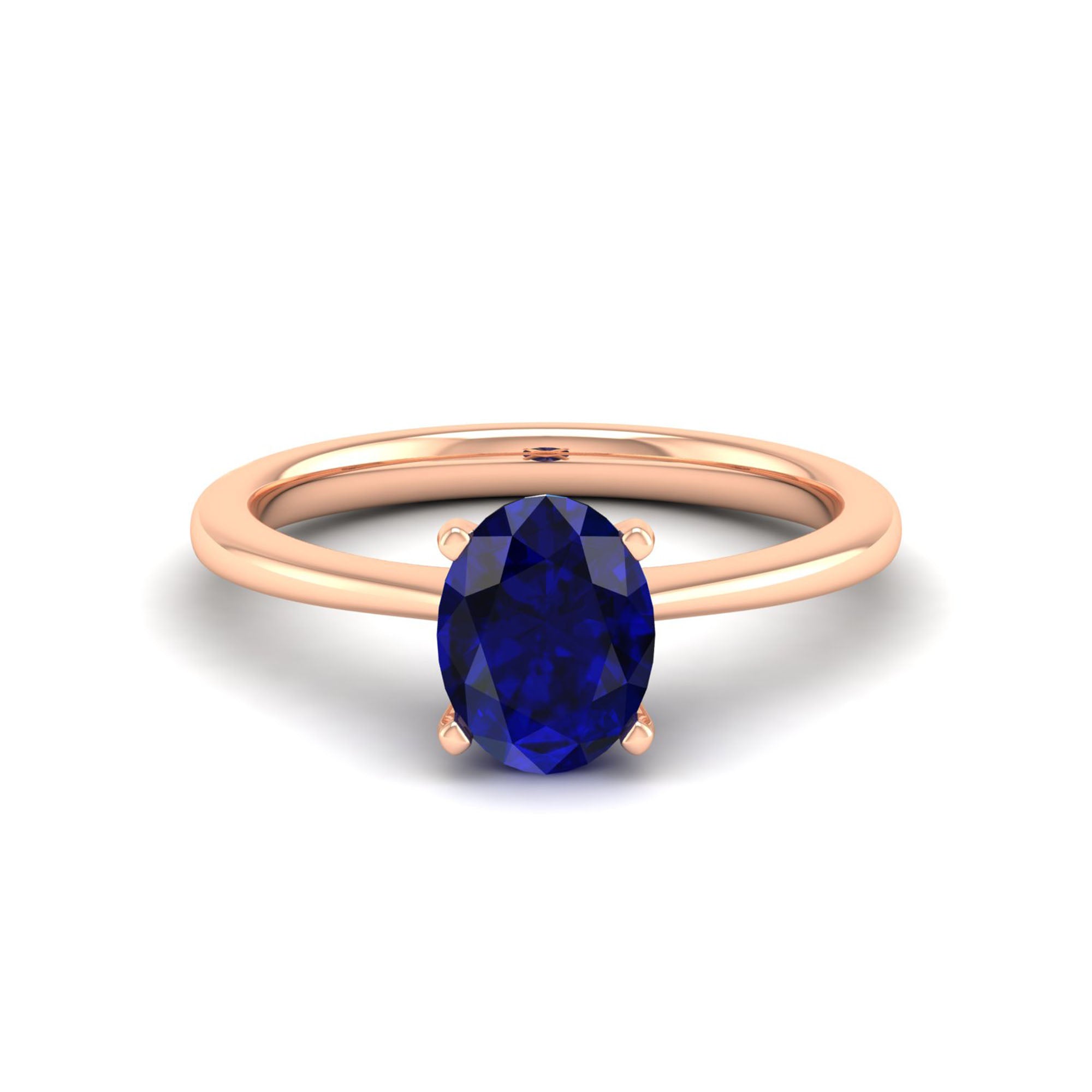 Celestar Classic Oval Sapphire Solitaire Ring-1.5 Carat