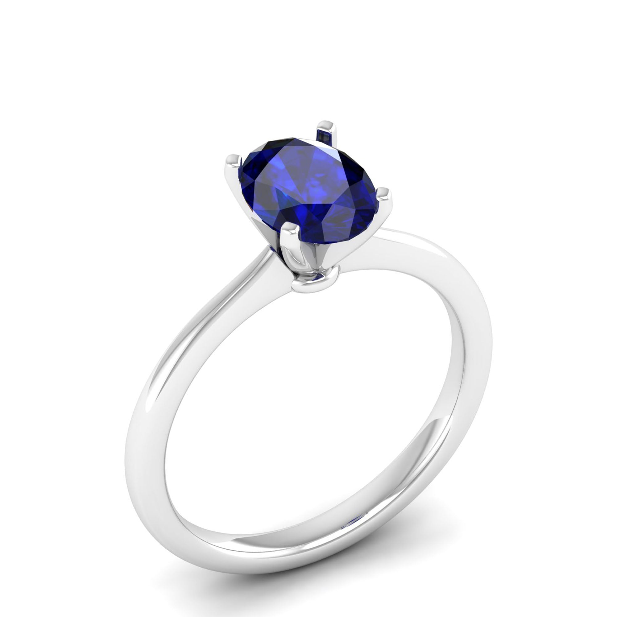 Celestar Classic Oval Sapphire Solitaire Ring-1.5 Carat