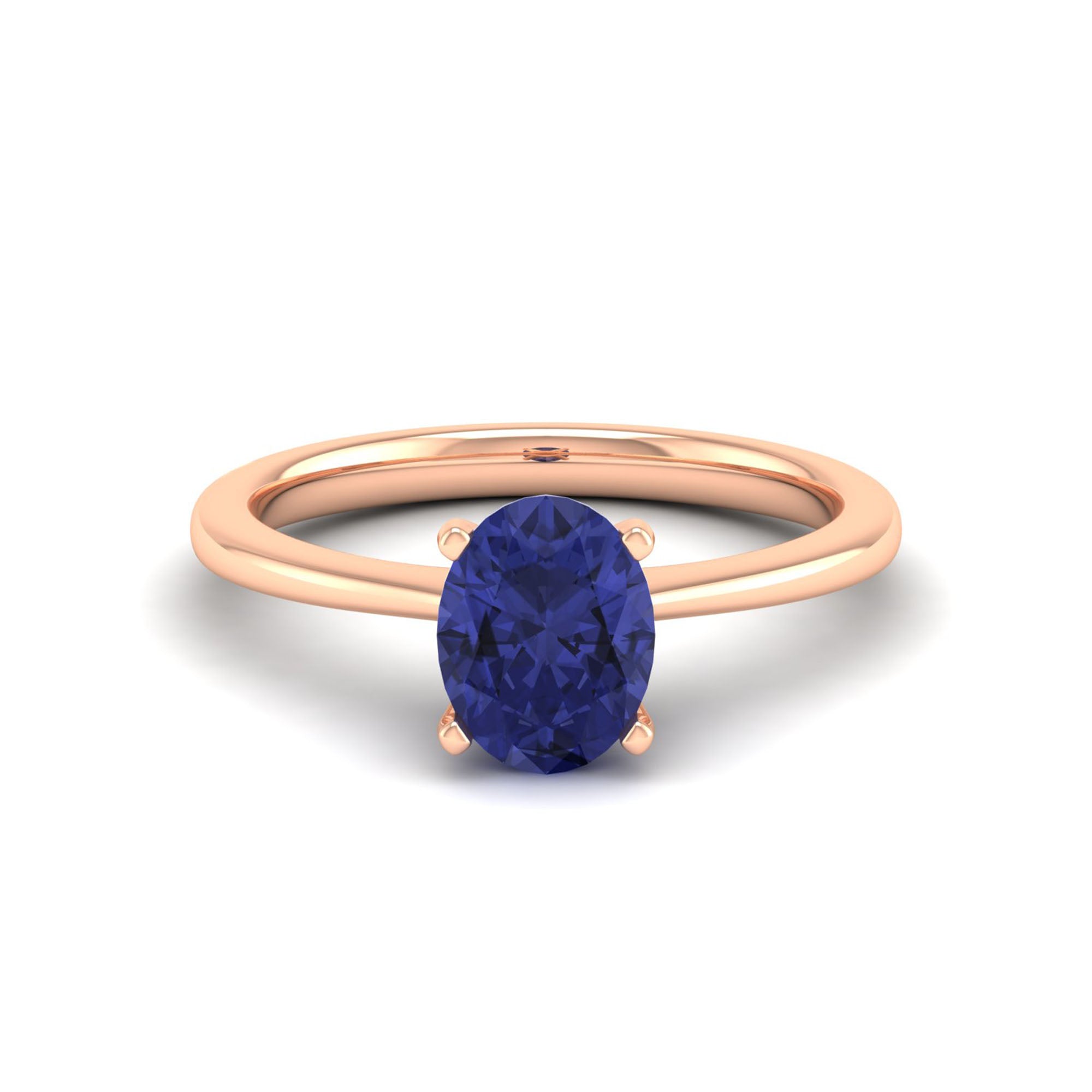 Celestar Classic Oval Tanzanite Solitaire Ring-1.5 Carat