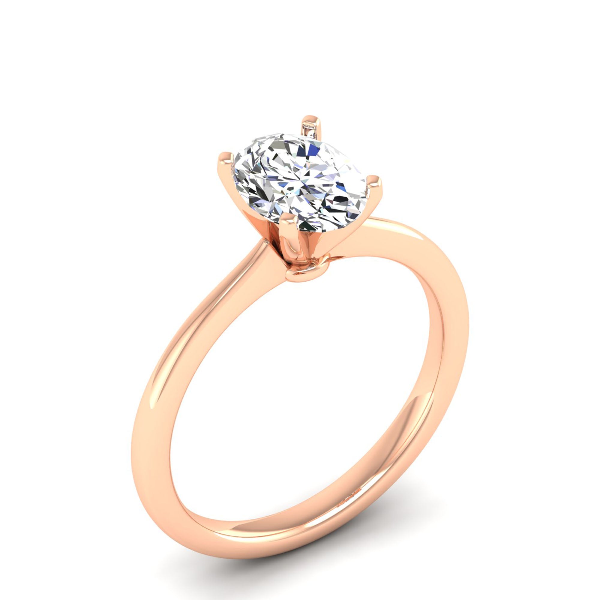 Celestar Classic Oval Solitaire Ring-1.5 Carat