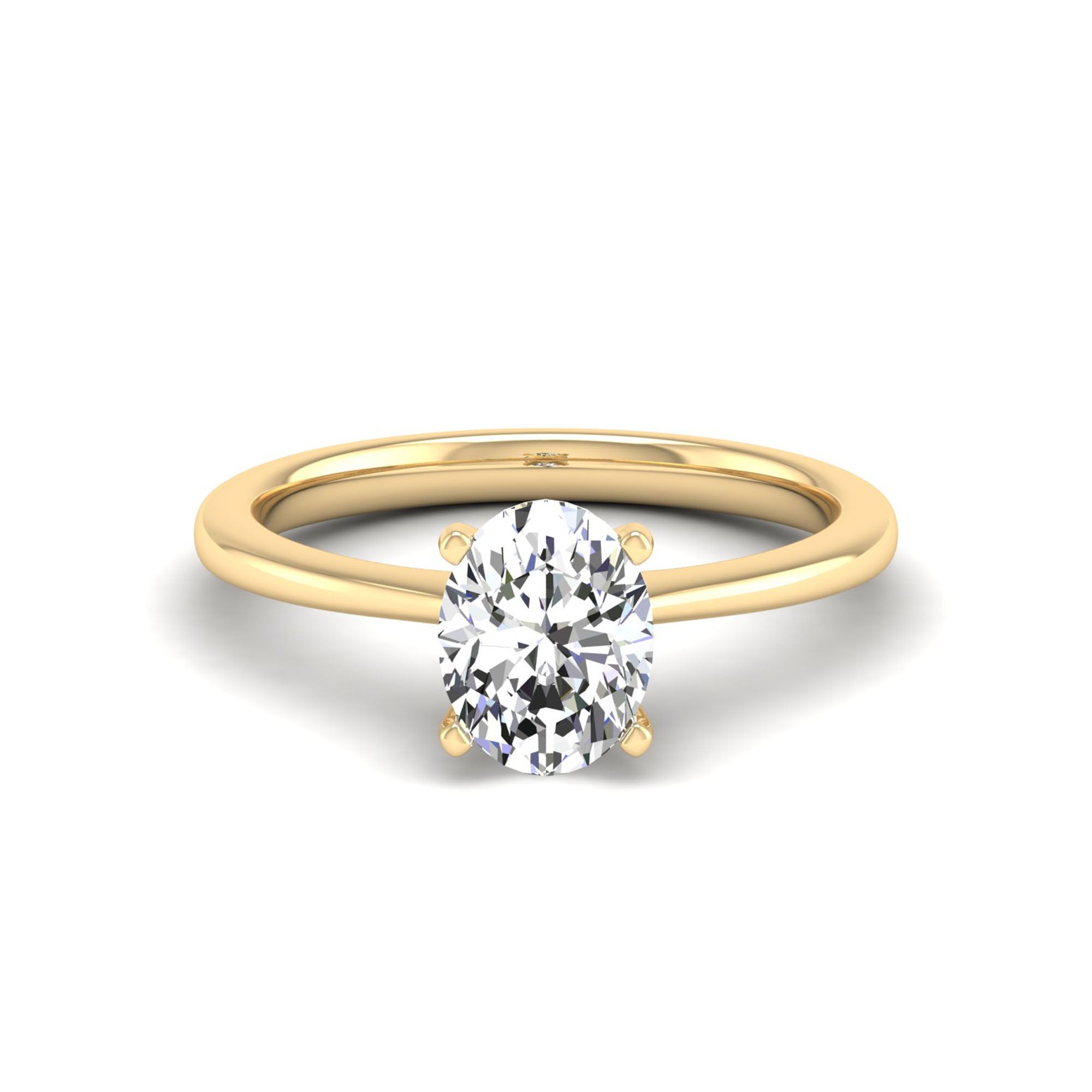 Celestar Classic Oval Solitaire Ring-1.5 Carat