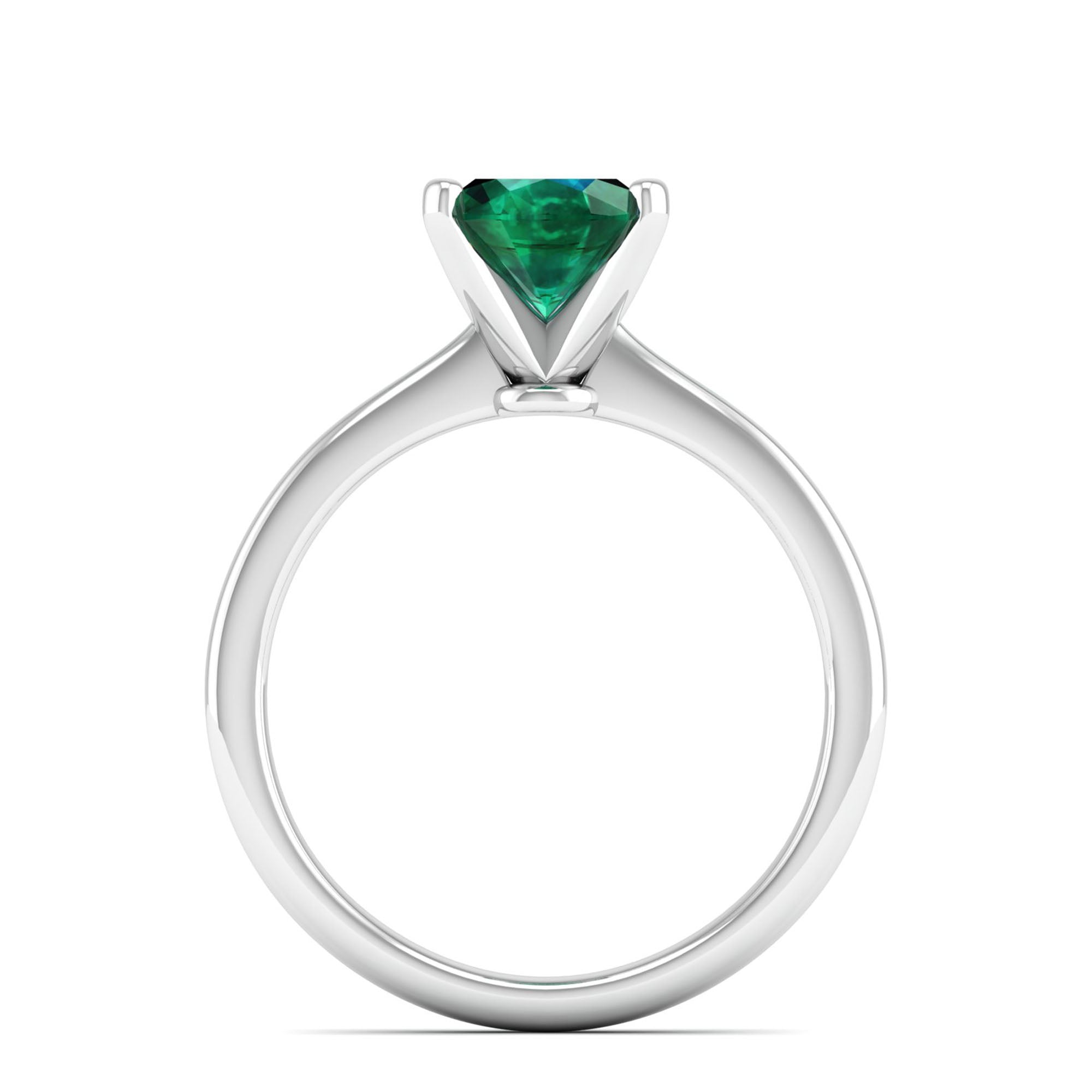 Celestar Classic Oval Emerald Solitaire Ring 2.0 Carat