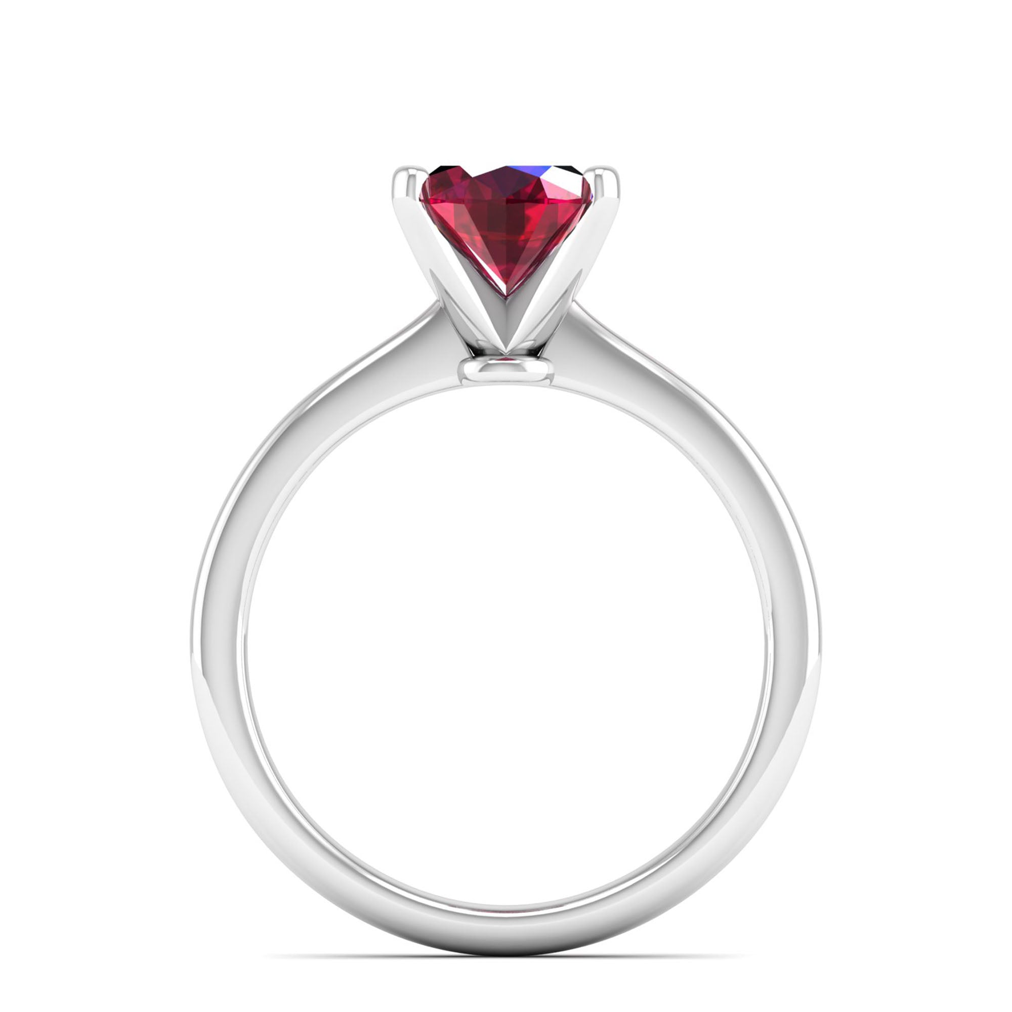 Celestar Classic Oval Ruby Solitaire Ring 2.0 Carat