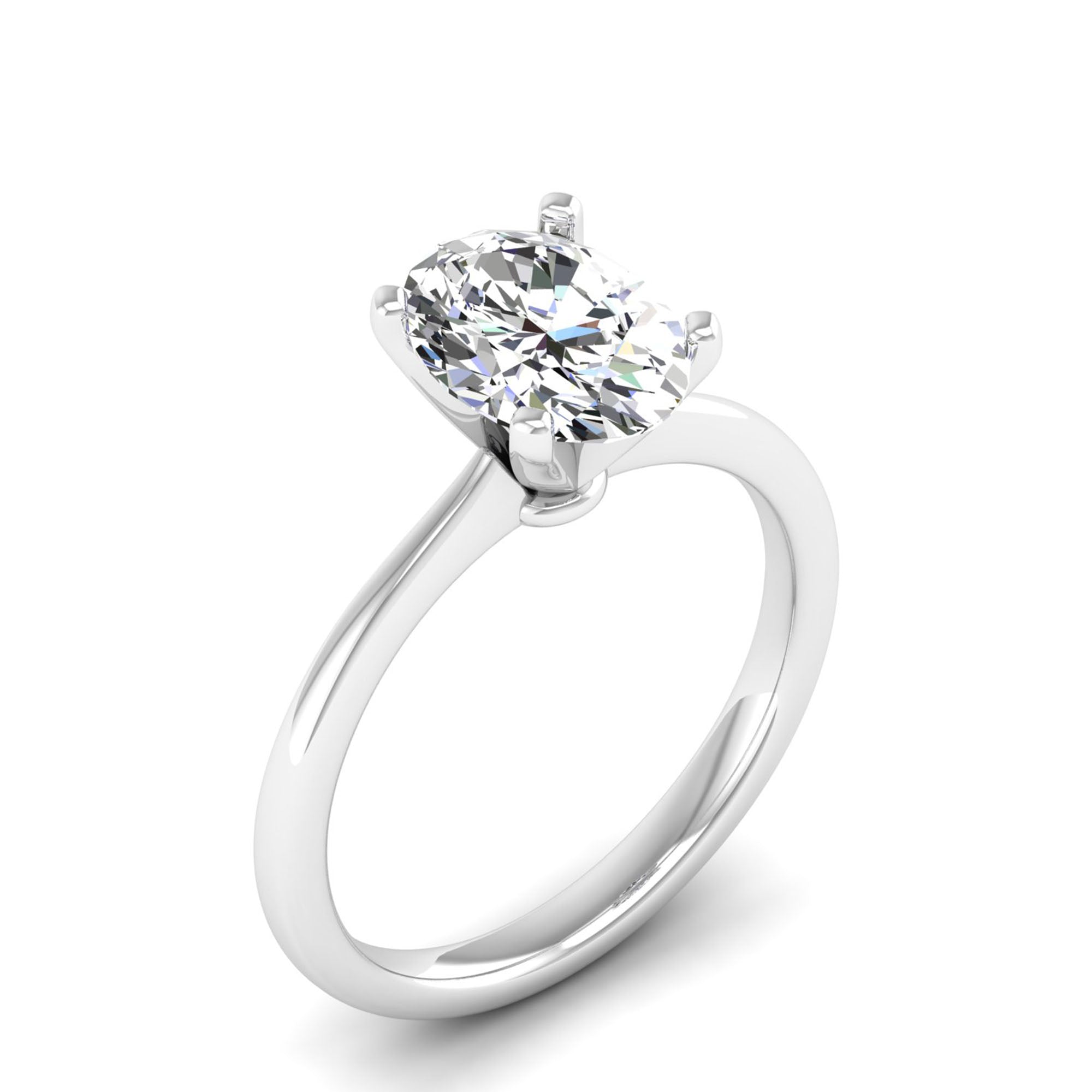 Celestar Classic Oval Solitaire Ring 2.0 Carat