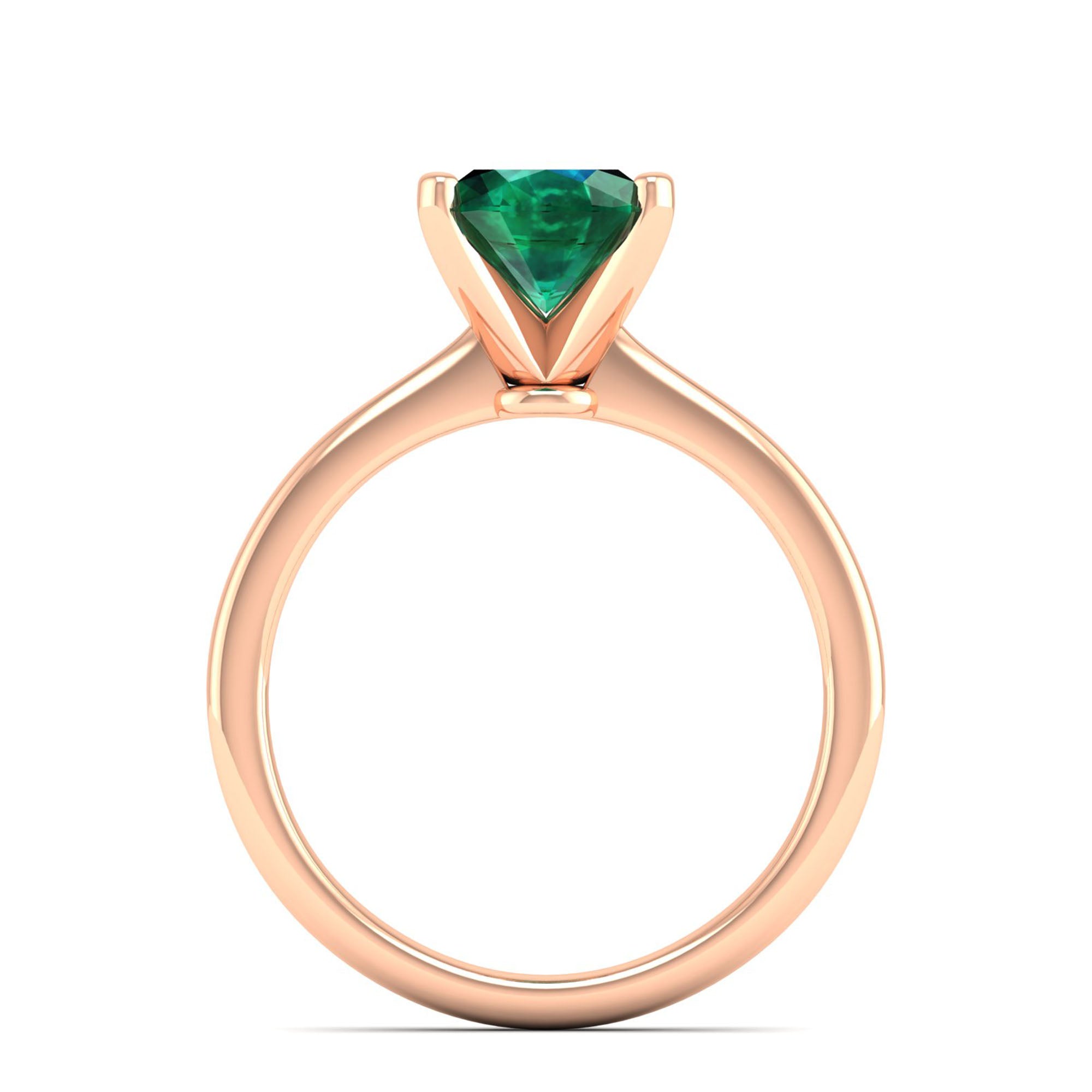 Celestar Classic Oval Emerald Solitaire Ring 2.50 Carat