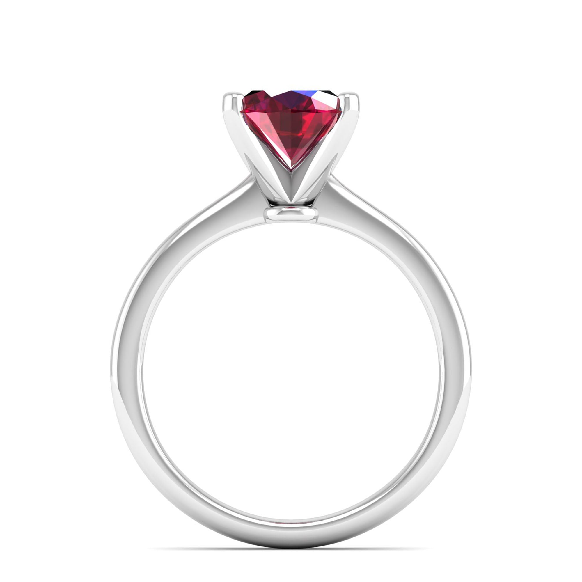 Celestar Classic Oval Ruby Solitaire Ring 2.50 Carat