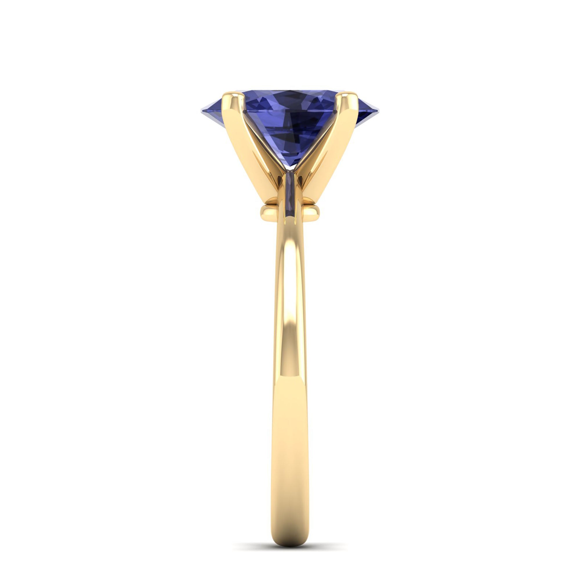 Celestar Classic Oval Tanzanite Solitaire Ring 2.50 Carat