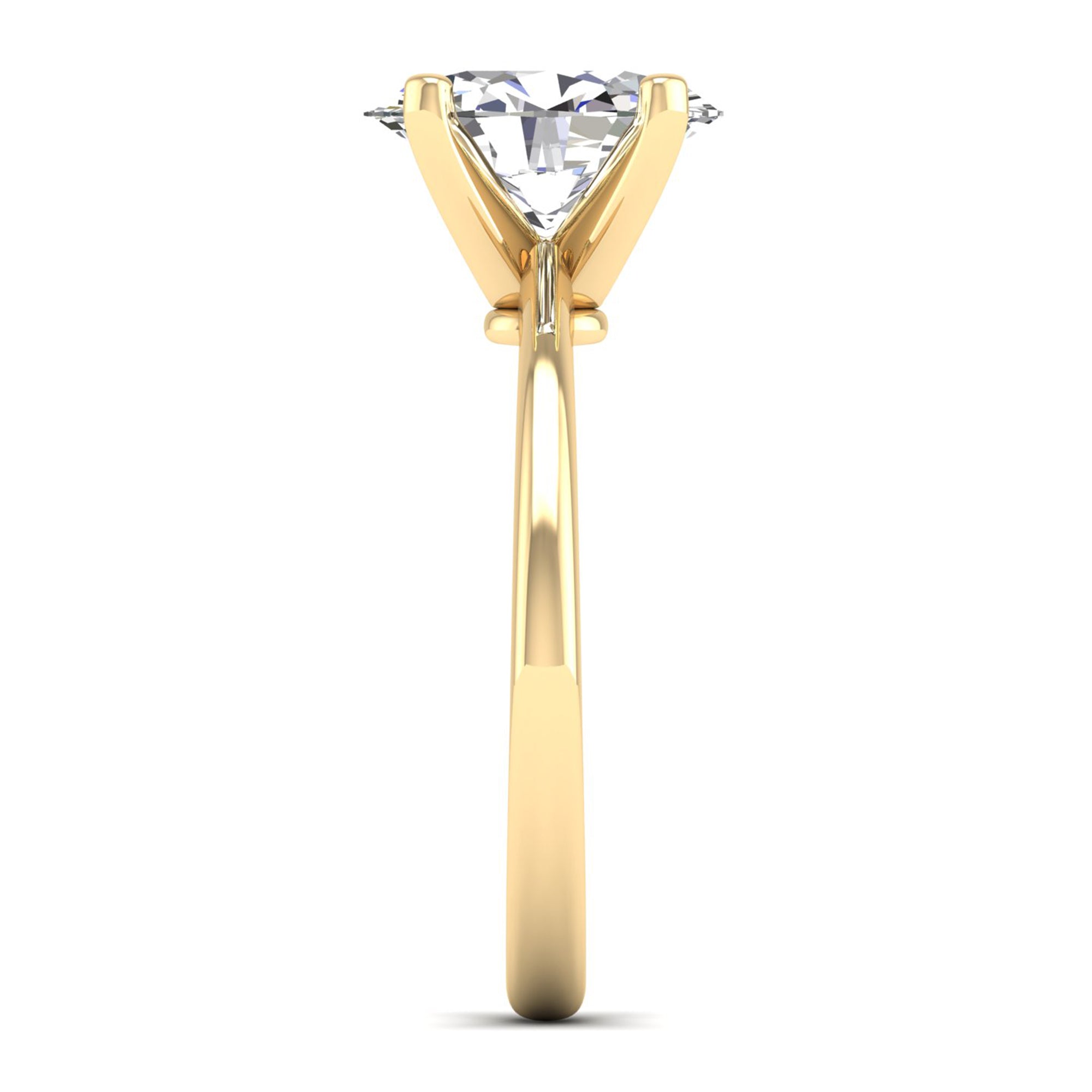 Celestar Classic Oval Solitaire Ring 2.50 Carat