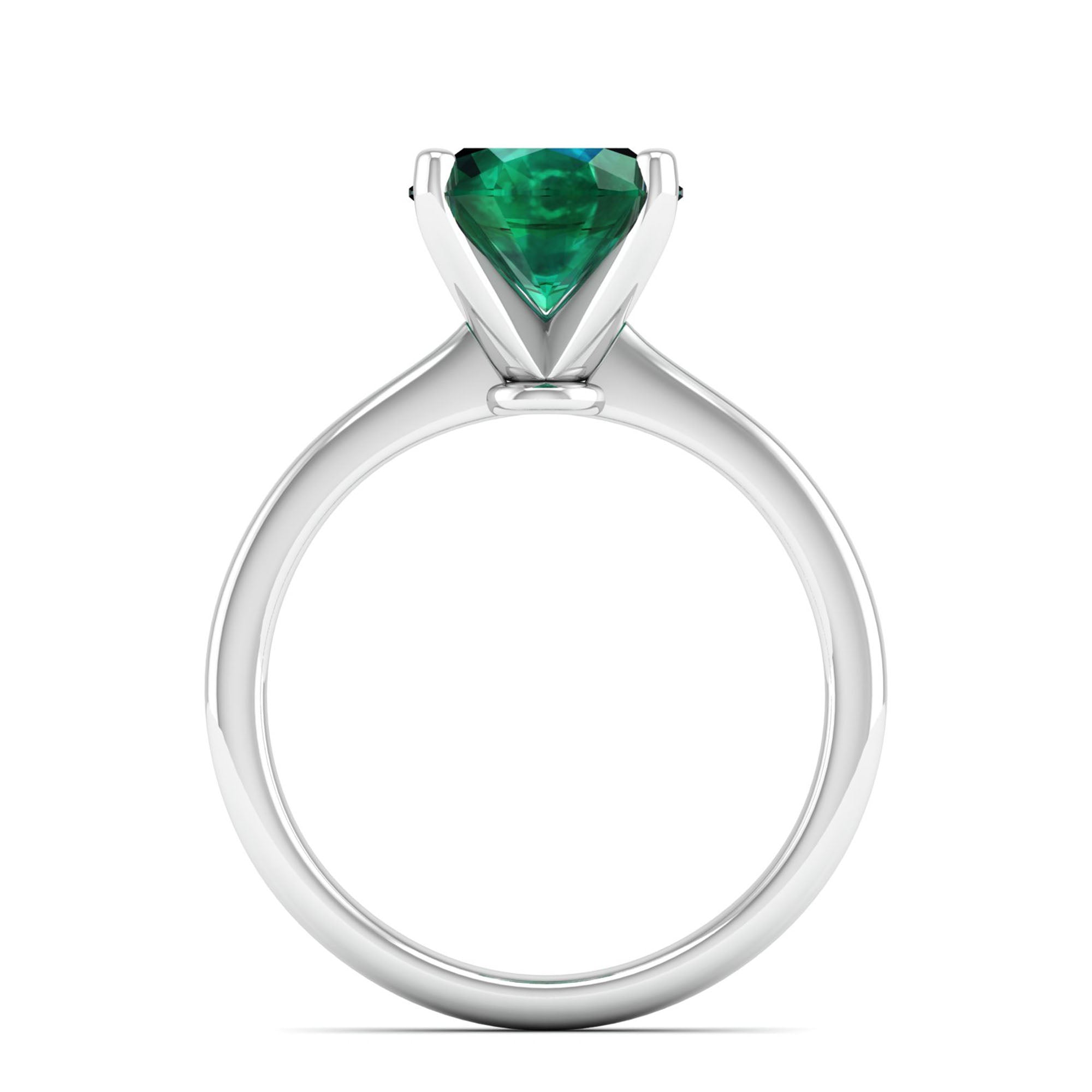 Celestar Classic Oval Emerald Solitaire Ring – 3.0 Carat