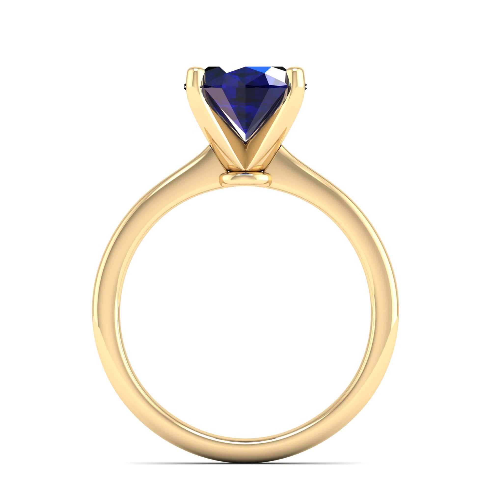 Celestar Classic Oval Sapphire Solitaire Ring – 3.0 Carat
