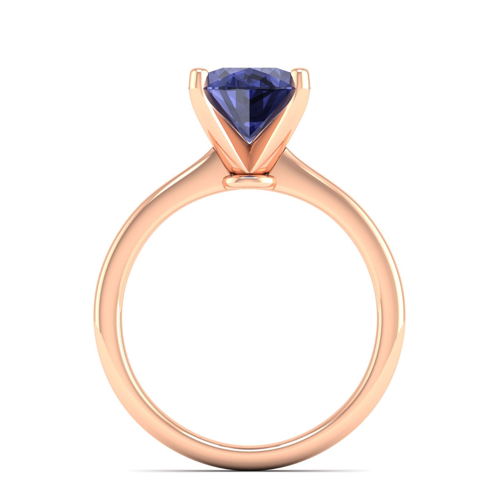 Celestar Classic Oval Tanzanite Solitaire Ring – 3.0 Carat