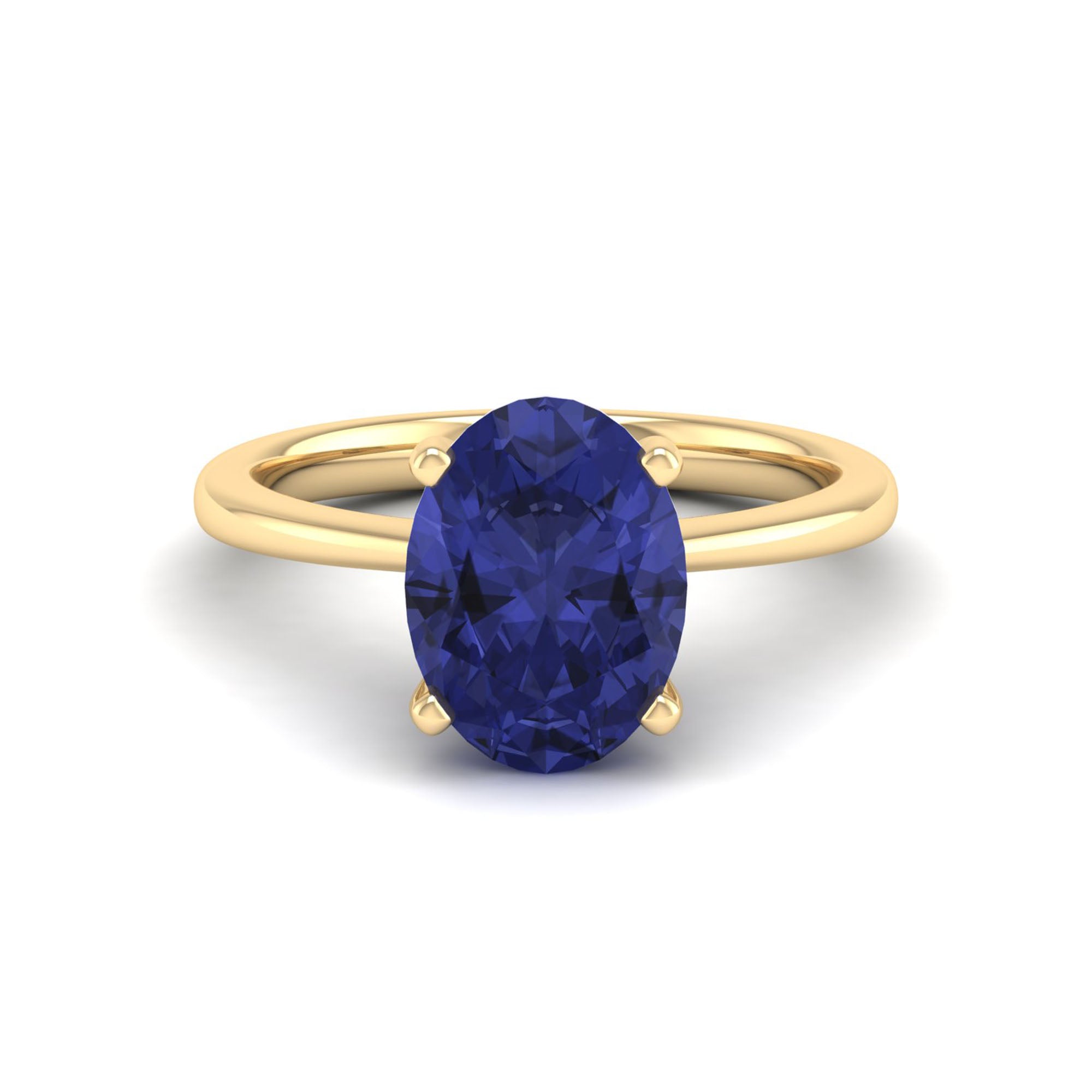 Celestar Classic Oval Tanzanite Solitaire Ring – 3.0 Carat