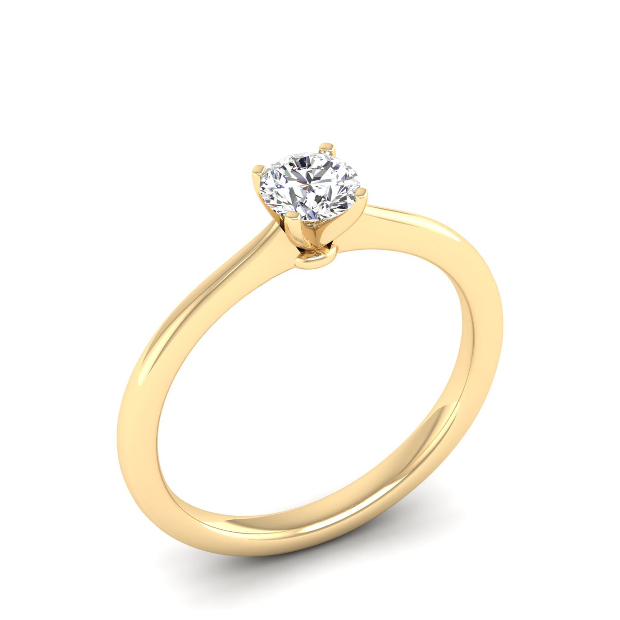 Celestar Classic Round Solitaire Ring  0.50 Carat