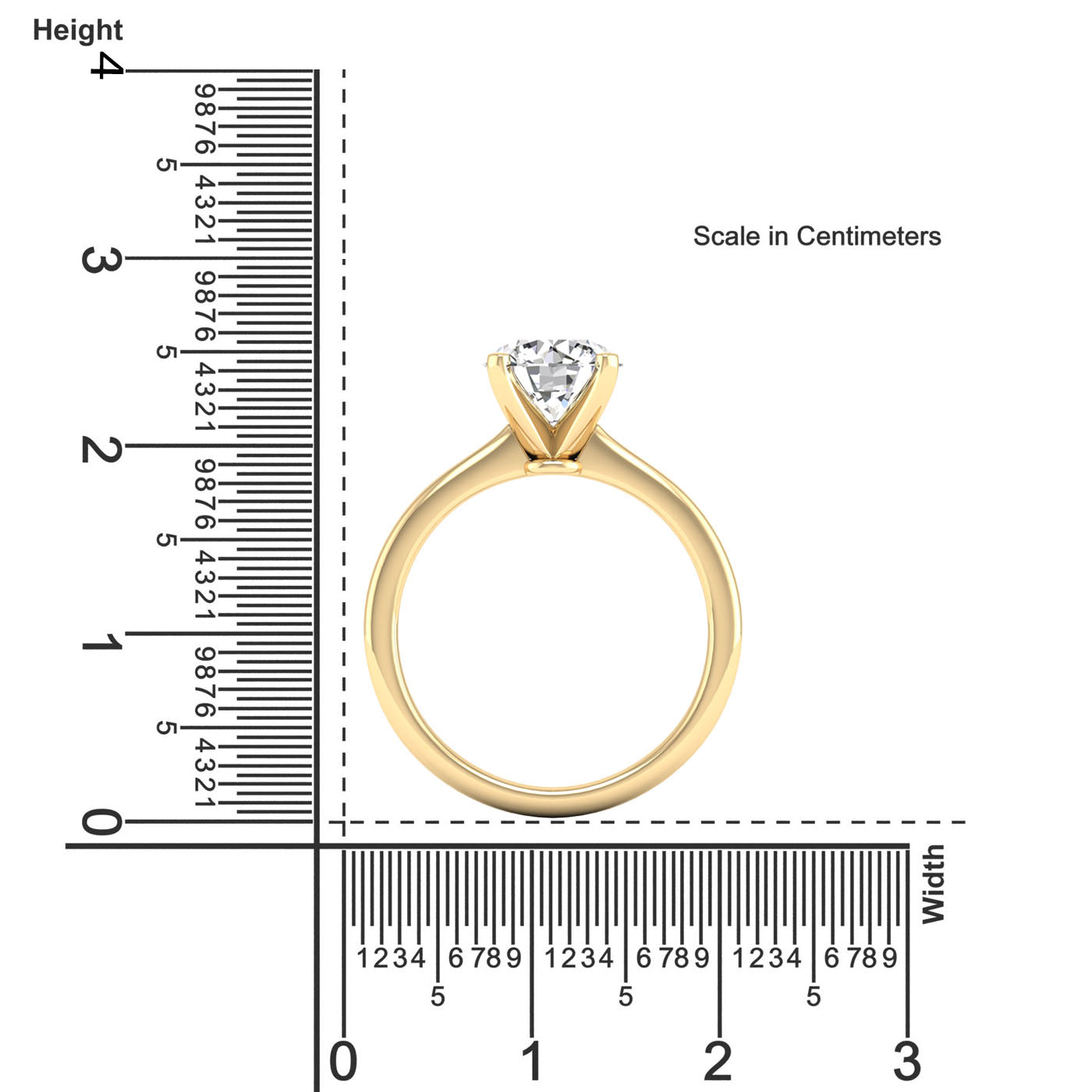 Celestar Classic Round Solitaire Ring 1.0 Carat