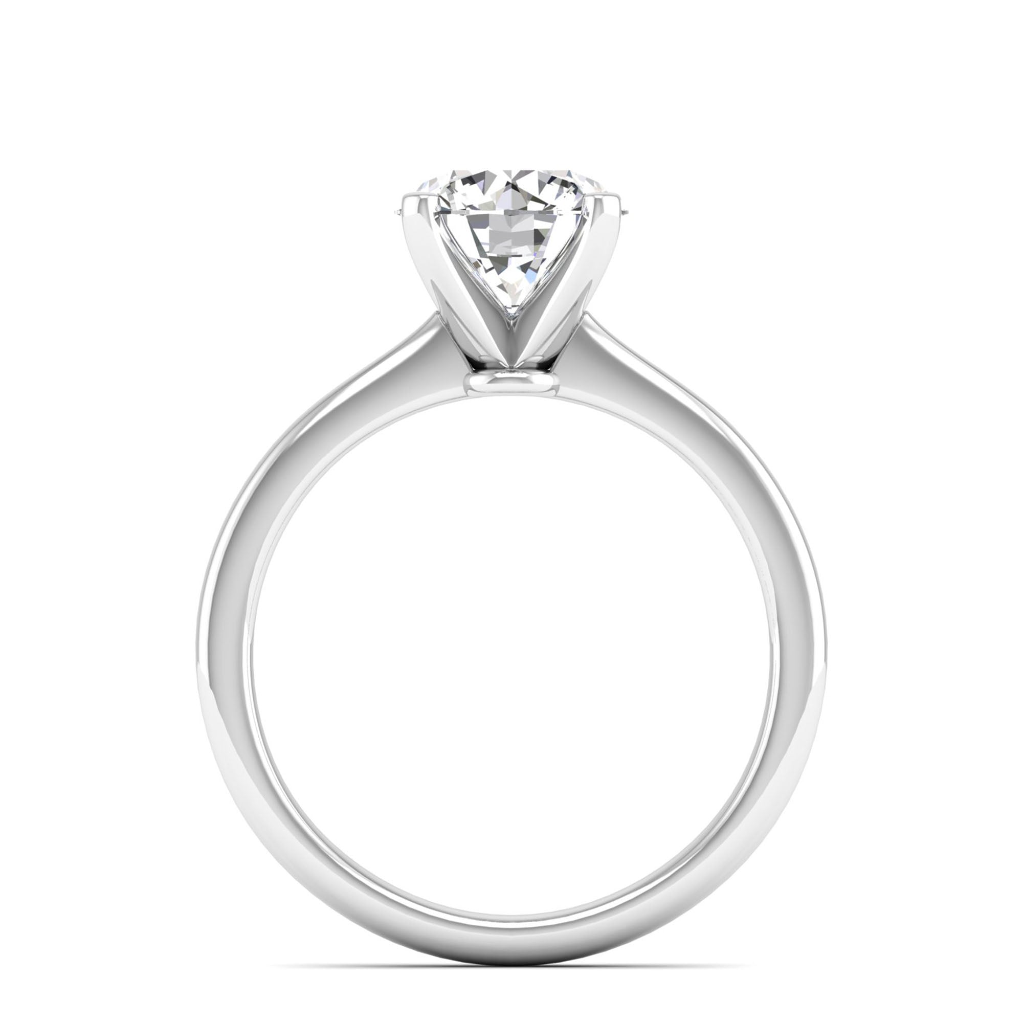 Celestar Classic Round Solitaire Ring  2.0 Carat