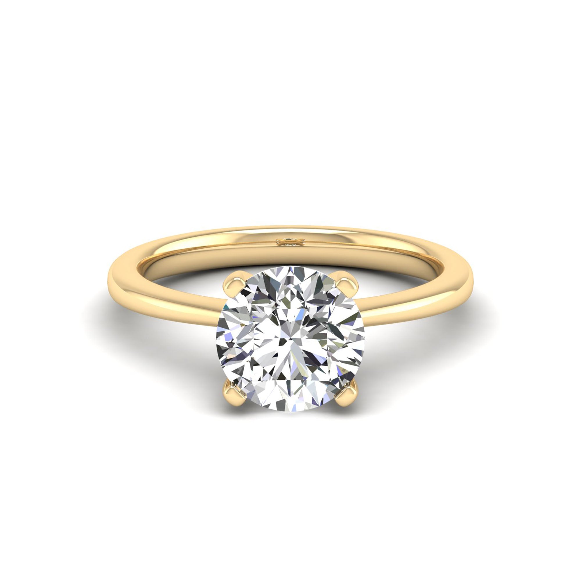 Celestar Classic Round Solitaire Ring  2.5 Carat