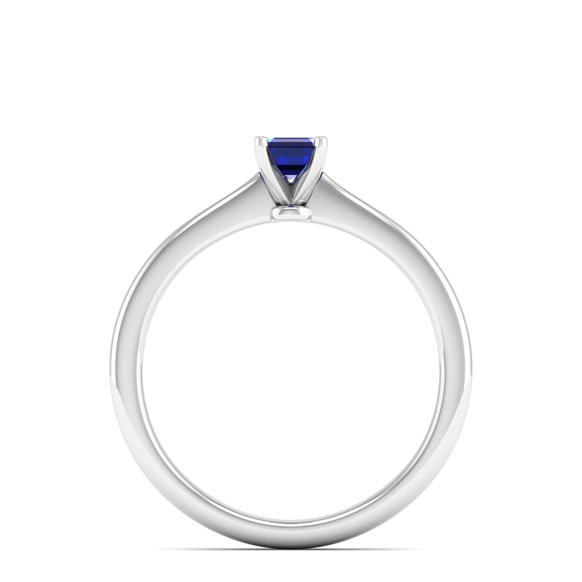 Celestar Emerald-Cut Sapphire Solitaire Ring  0.50 Carat
