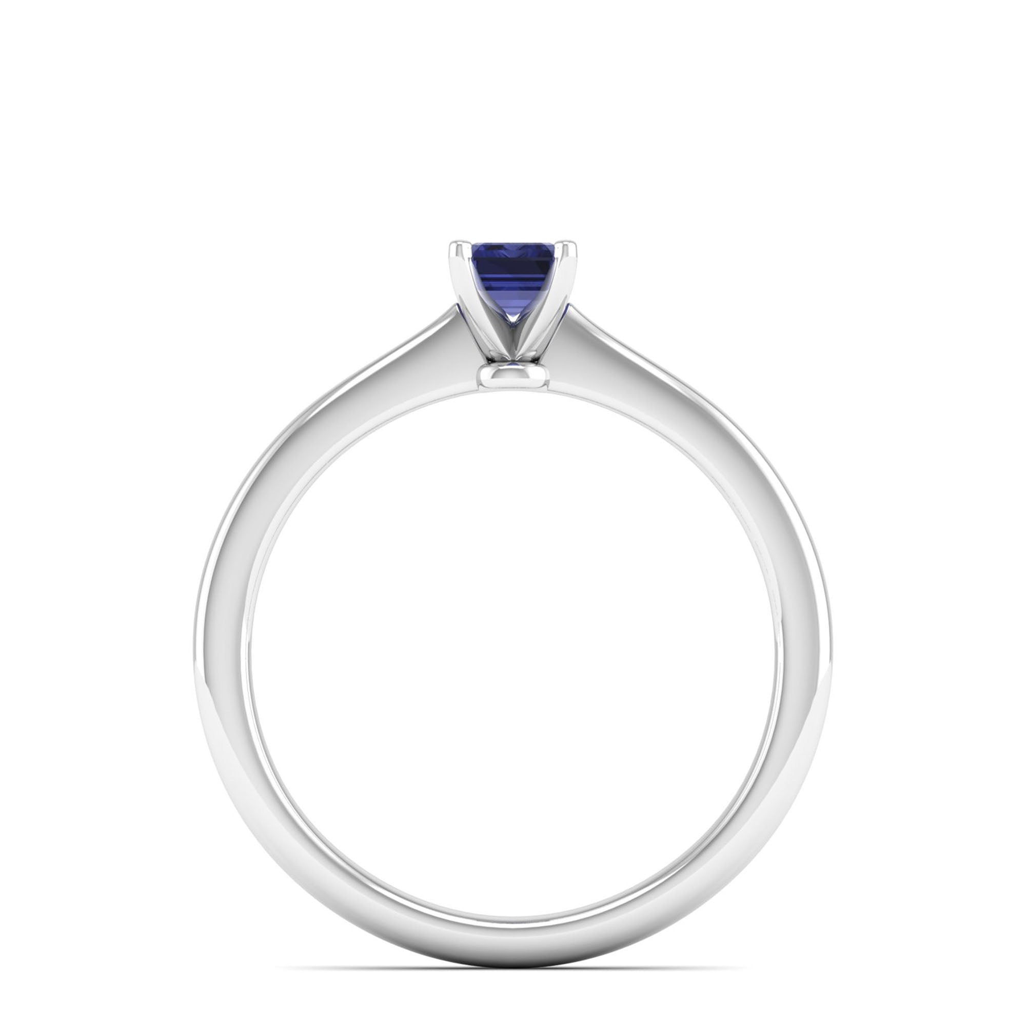 Celestar Emerald-Cut Tanzanite Solitaire Ring  0.50 Carat
