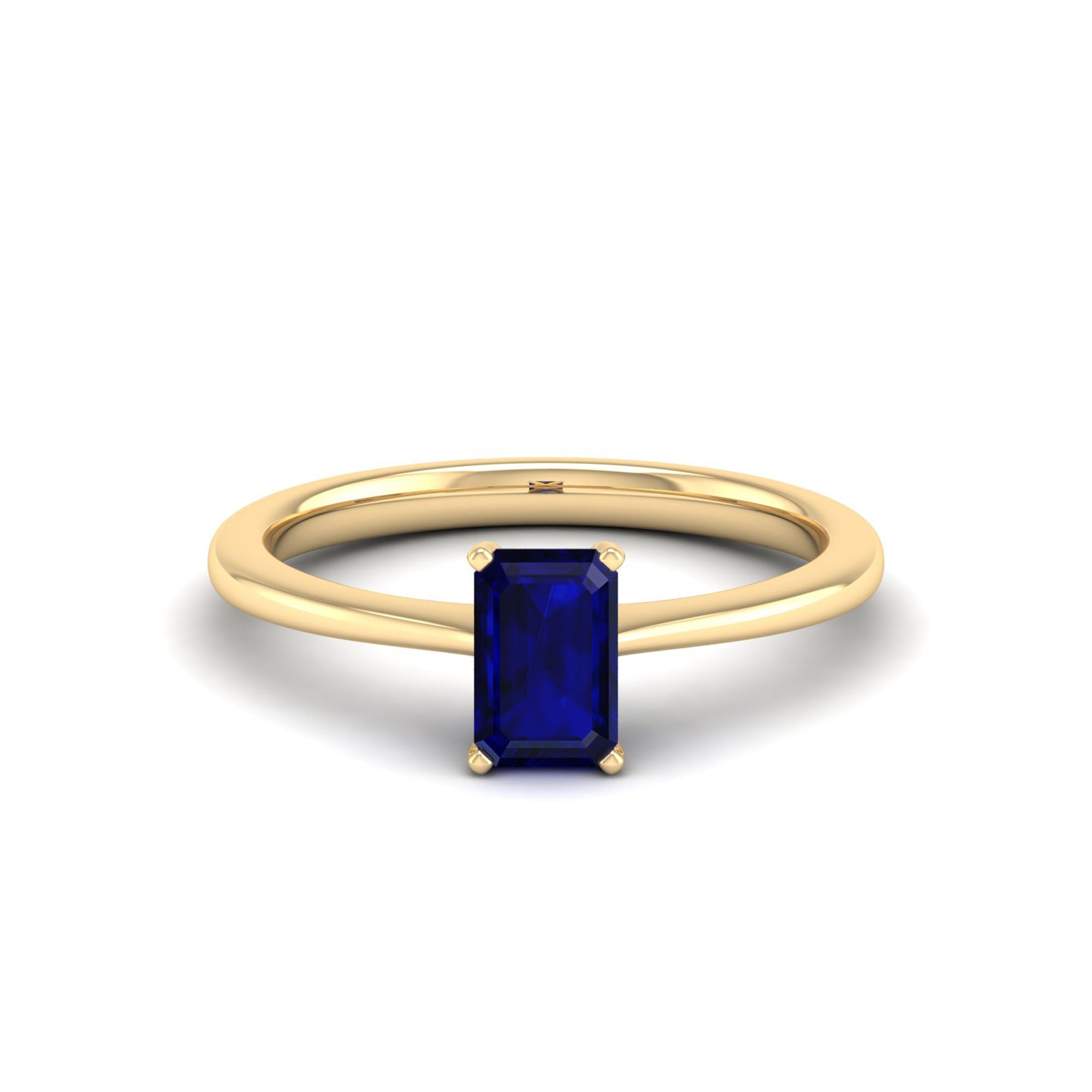Celestar Emerald-Cut Sapphire Solitaire Ring  1.00 Carat